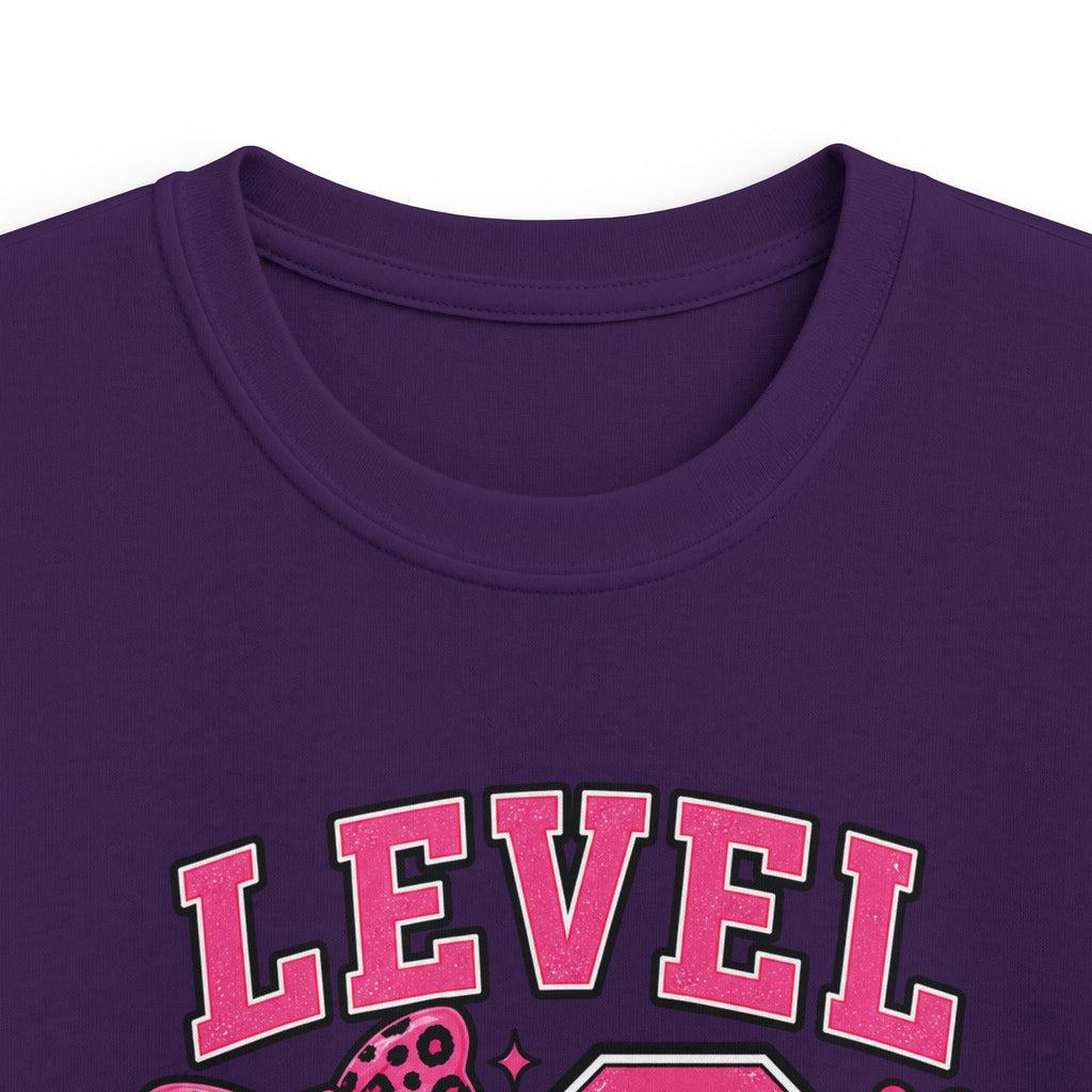 Kids Tee Pink Floral '10' Birthday Shirt with Bows & Cherries