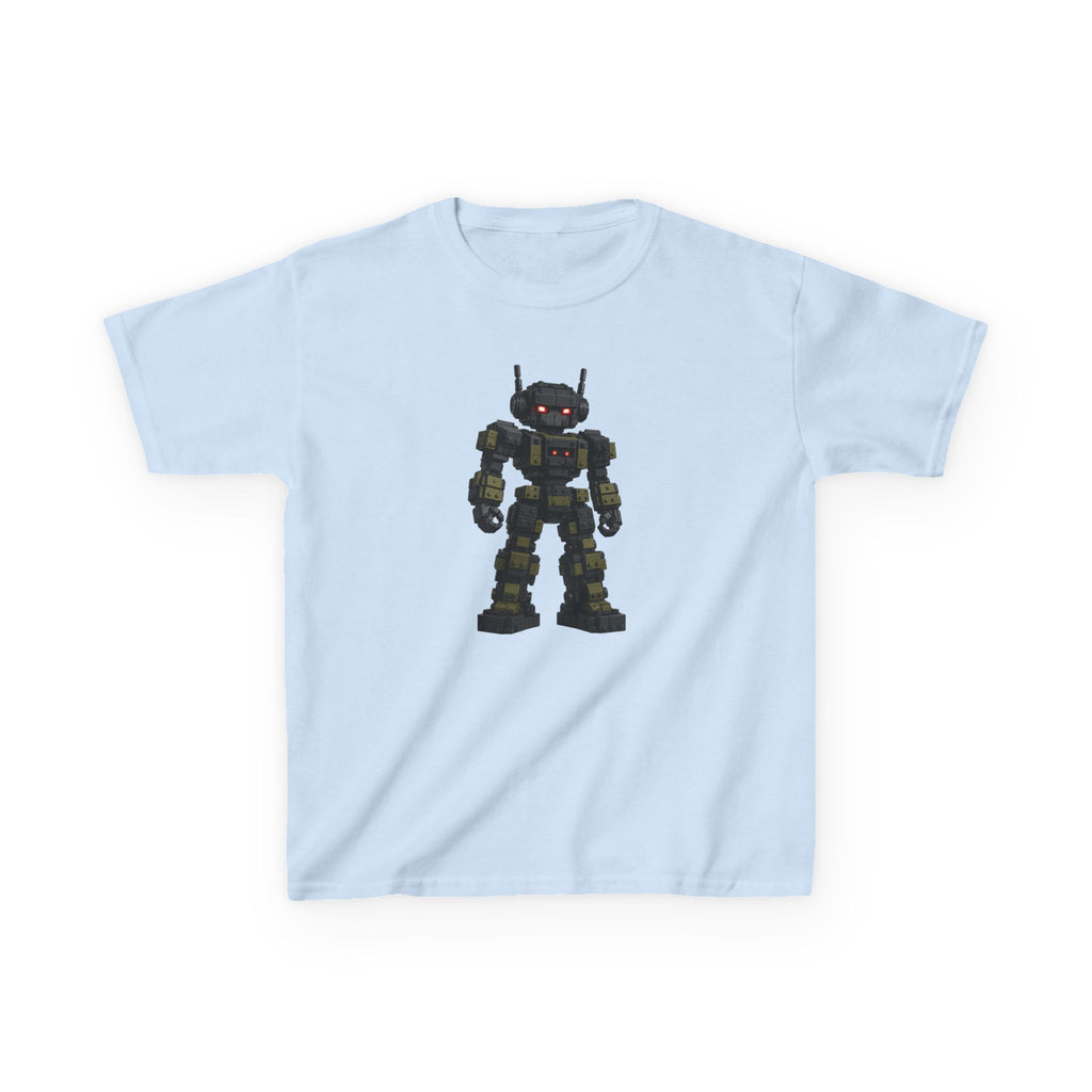 "Dark Steel Warrior" Graphic kids Gamer T-Shirt Design