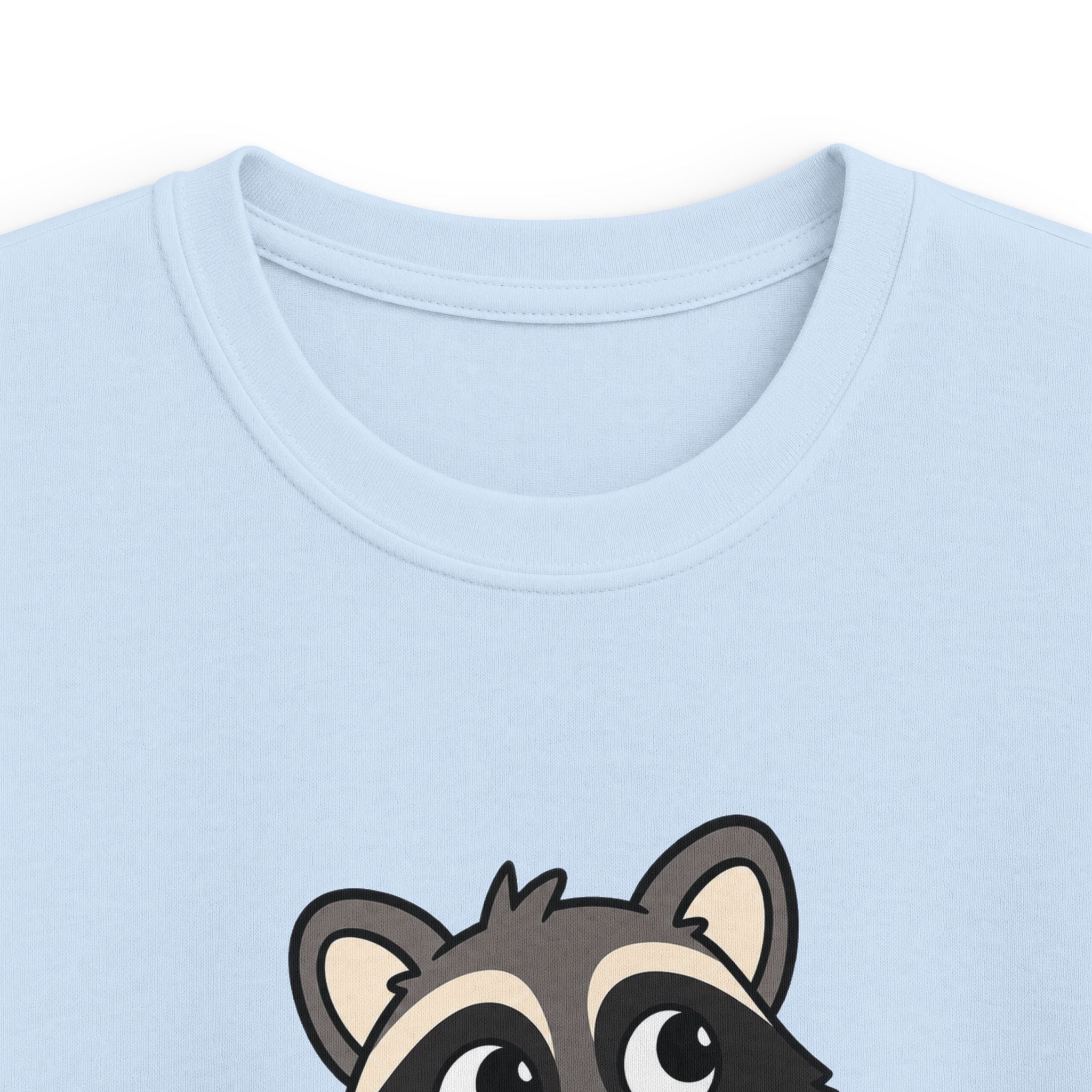 Cute Raccoon "got snacks?" Funny Graphic Tee for Kids