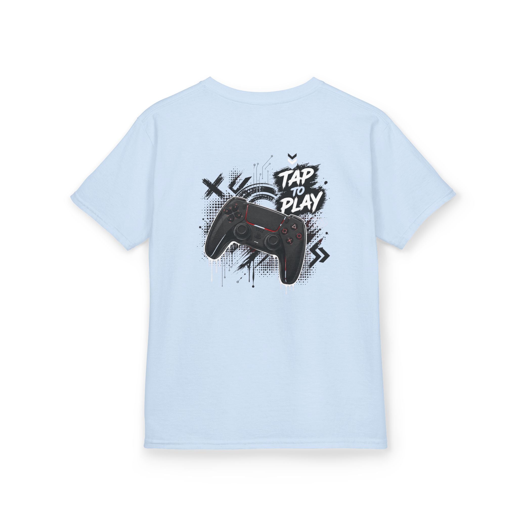 "Tap to Play" Gamer Controller Streetwear T-Shirt Graphic kids Gamer T-Shirt Design