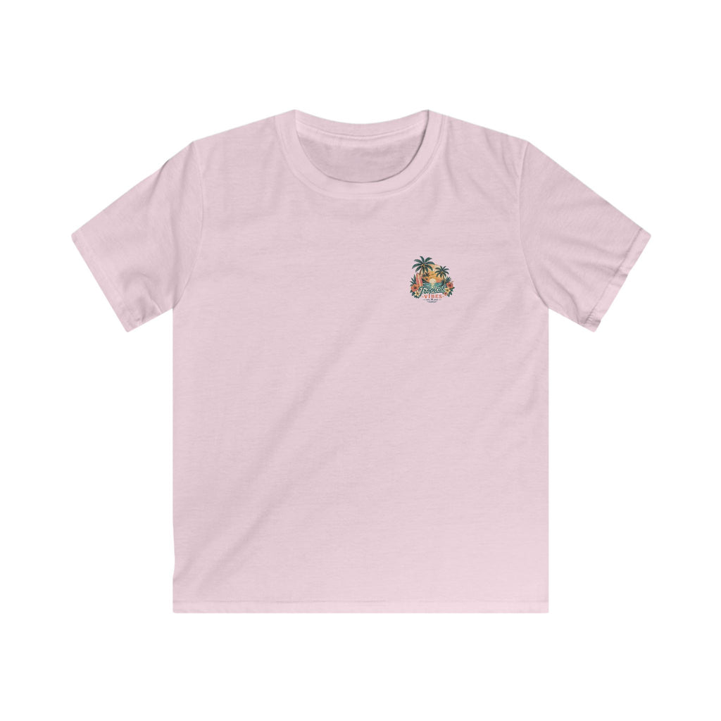 Kids Tropical Paradise Tee "Paradise Mode" Adventure Surf Graphic T-Shirt