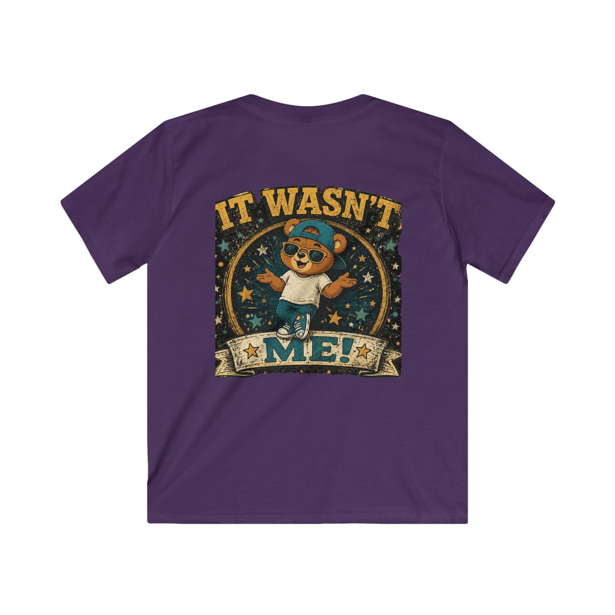 Kids Tee  'It Wasn't Me!' Dancing Bear Graphic Shirt | Funny Kids Gift