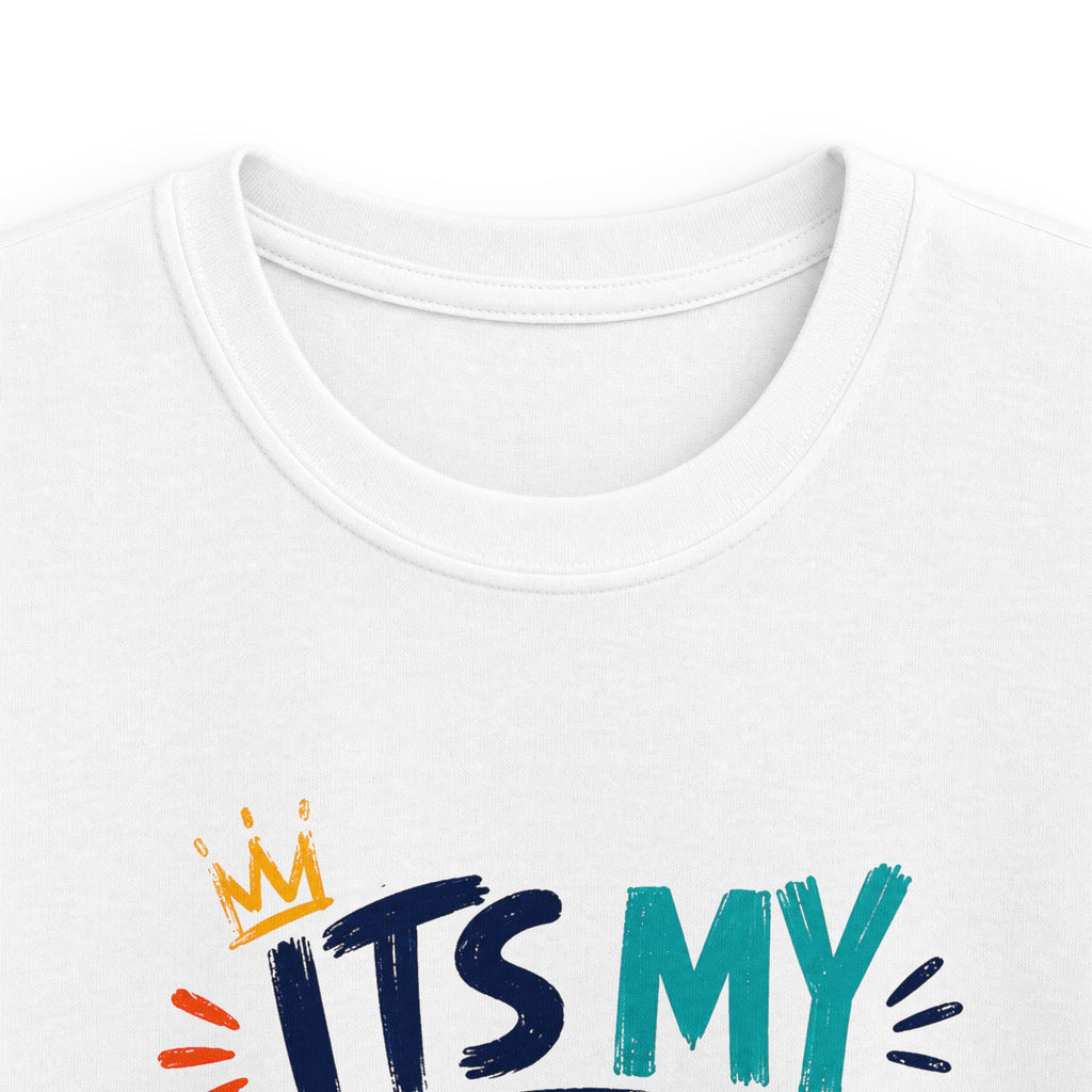 Kids Tee — "It's My Birthday Bruhhh" Colorful Birthday Shirt