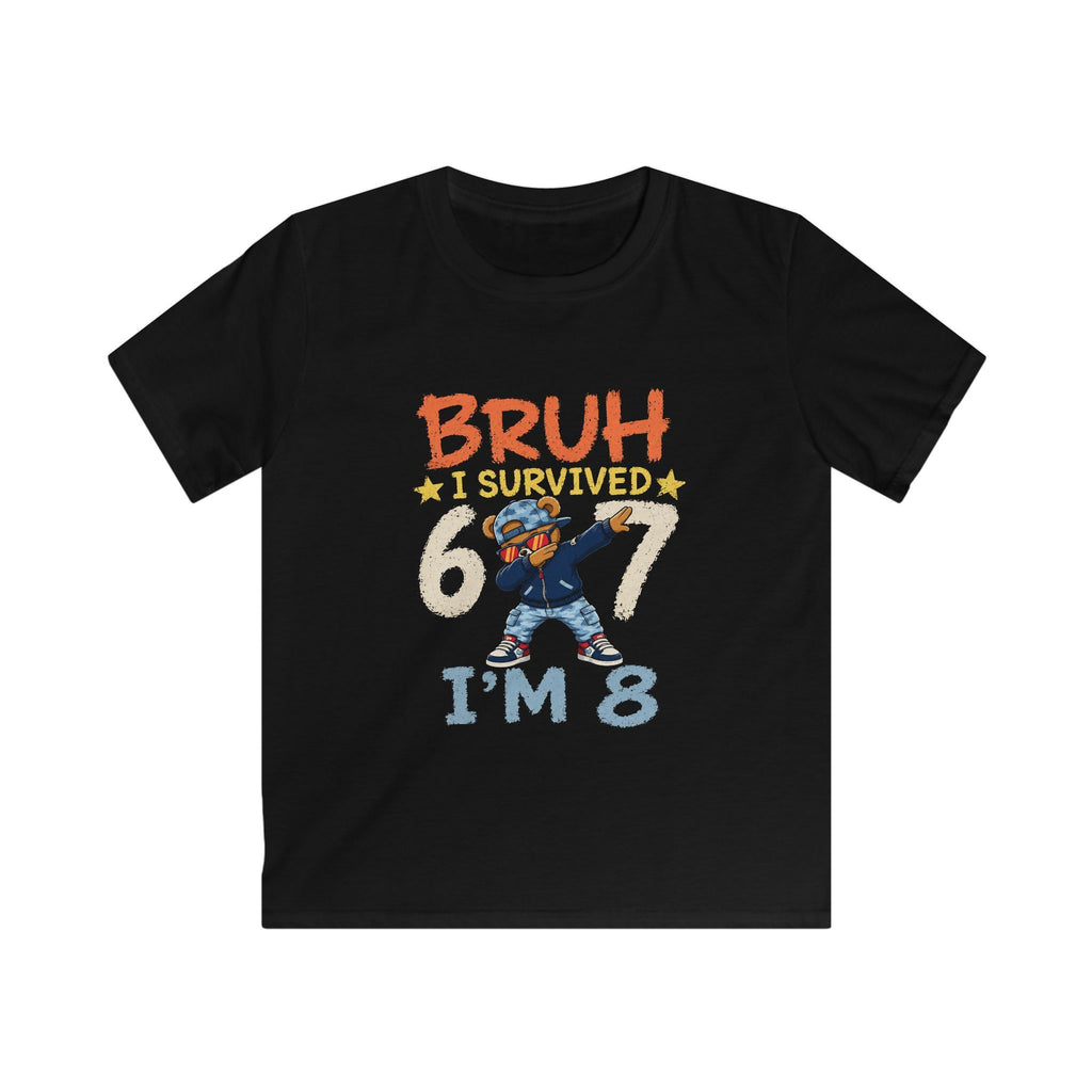 “Bruh I Survived 6/7 I’m 8” Funny Birthday Tee for Boys
