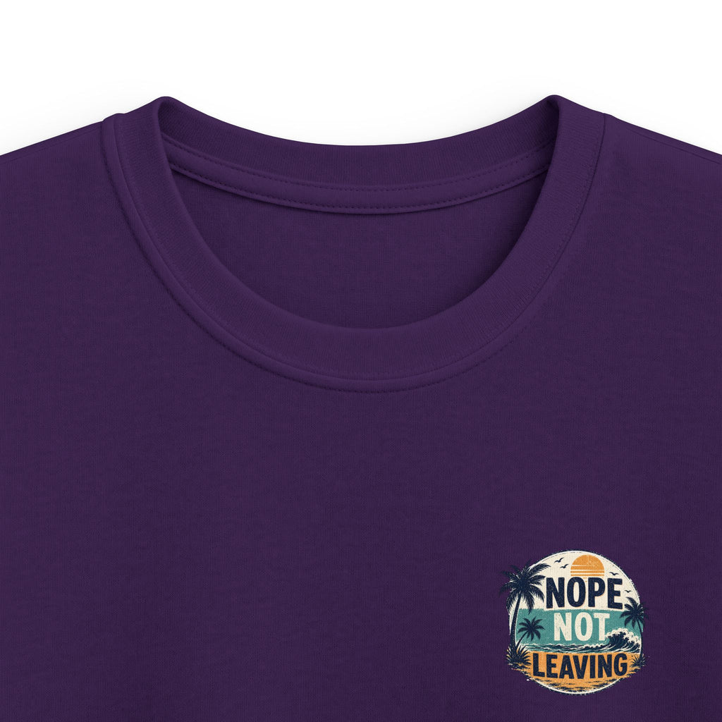 Kids T-Shirt 'Nope Not Leaving' Tropical Vacation Tee