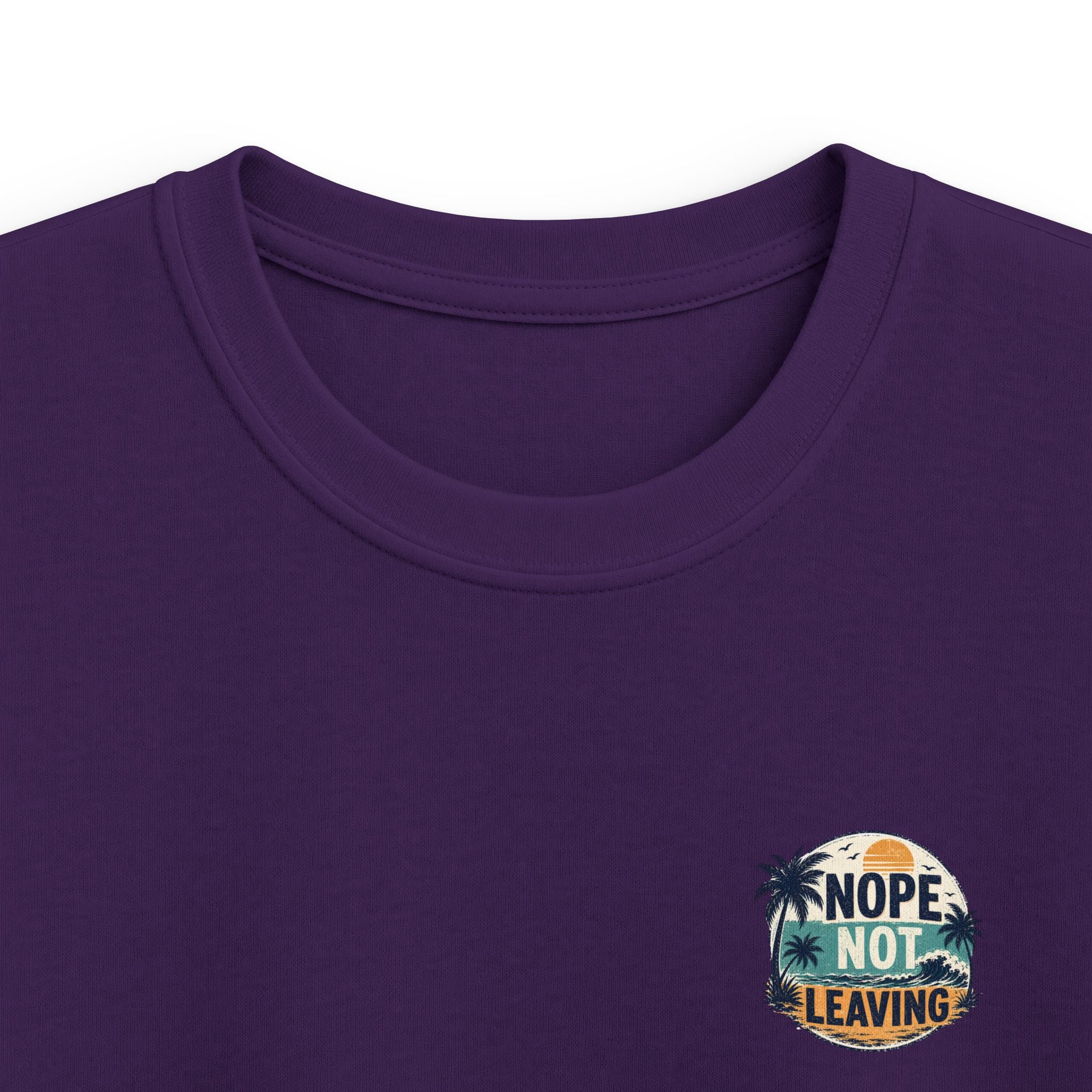 Kids T-Shirt 'Nope Not Leaving' Tropical Vacation Tee