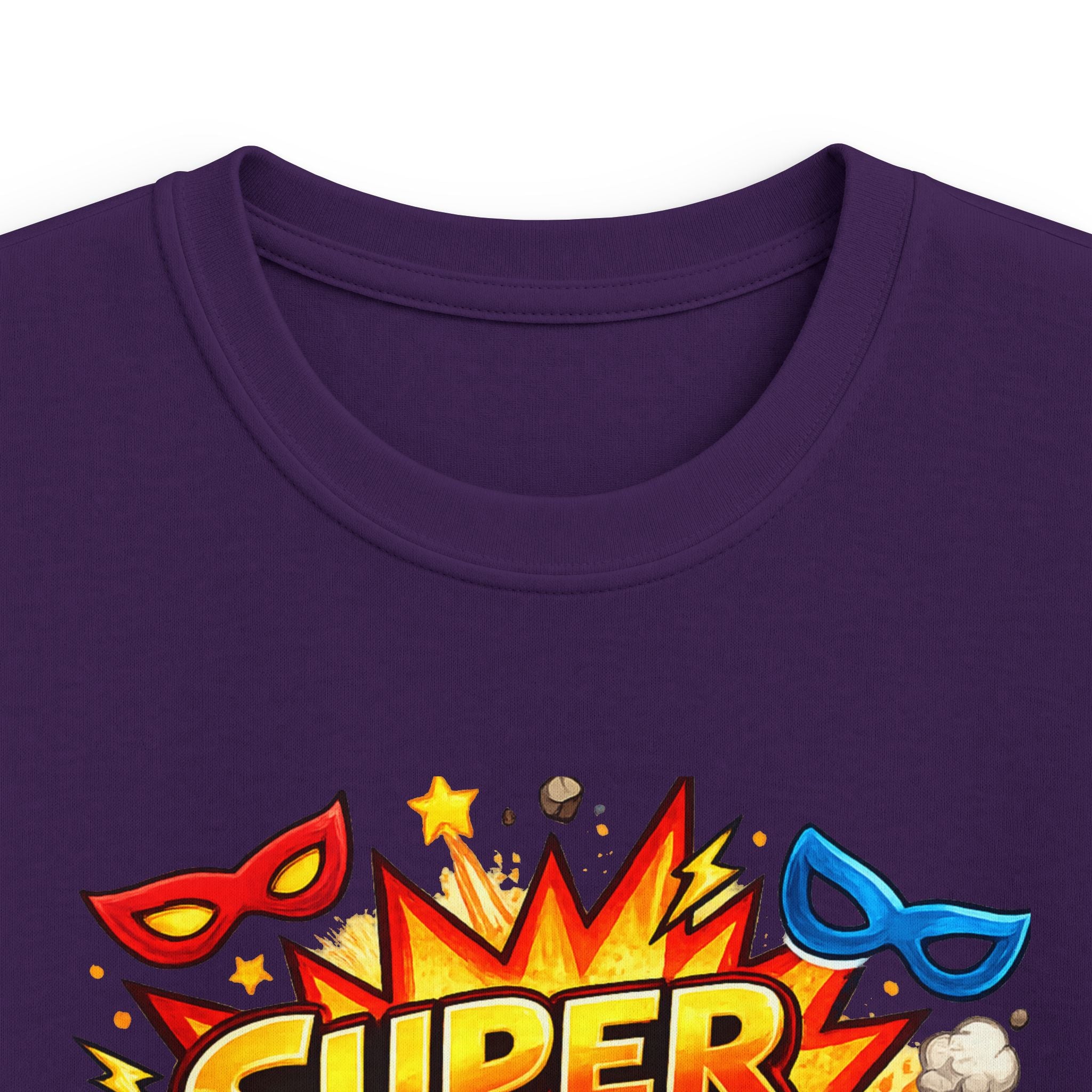 "Super 5 Five" Kids T-Shirt Colorful Superhero Birthday Tee