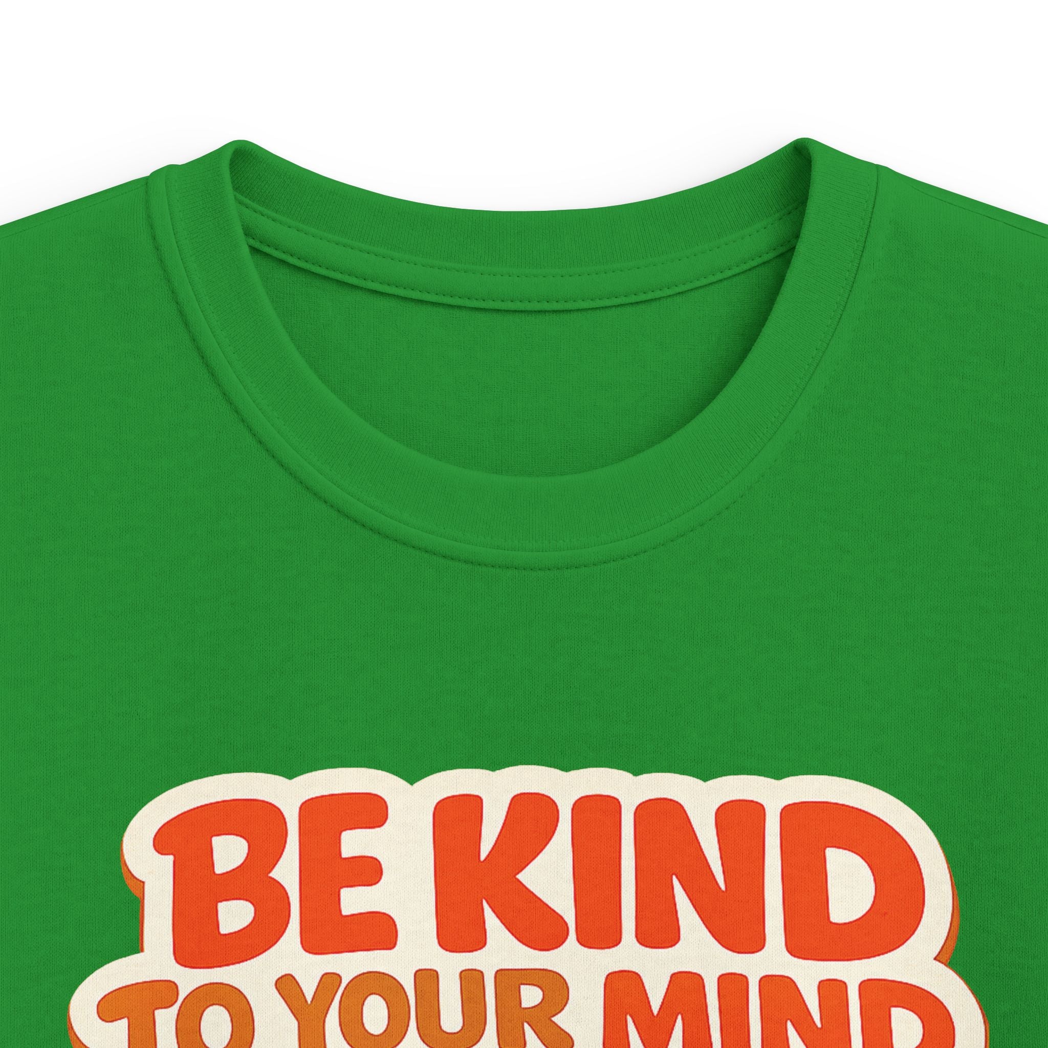 Kids T-Shirt  “Be Kind to Your Mind” Retro Mental Health Tee For Boys & Girls