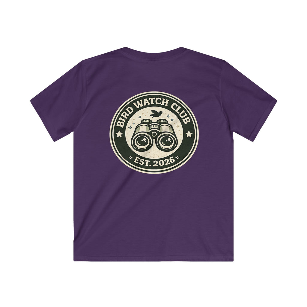Kids Tee "Bird Watch Club" Boys & Girls Graphic T-Shirt (Est. 2026)