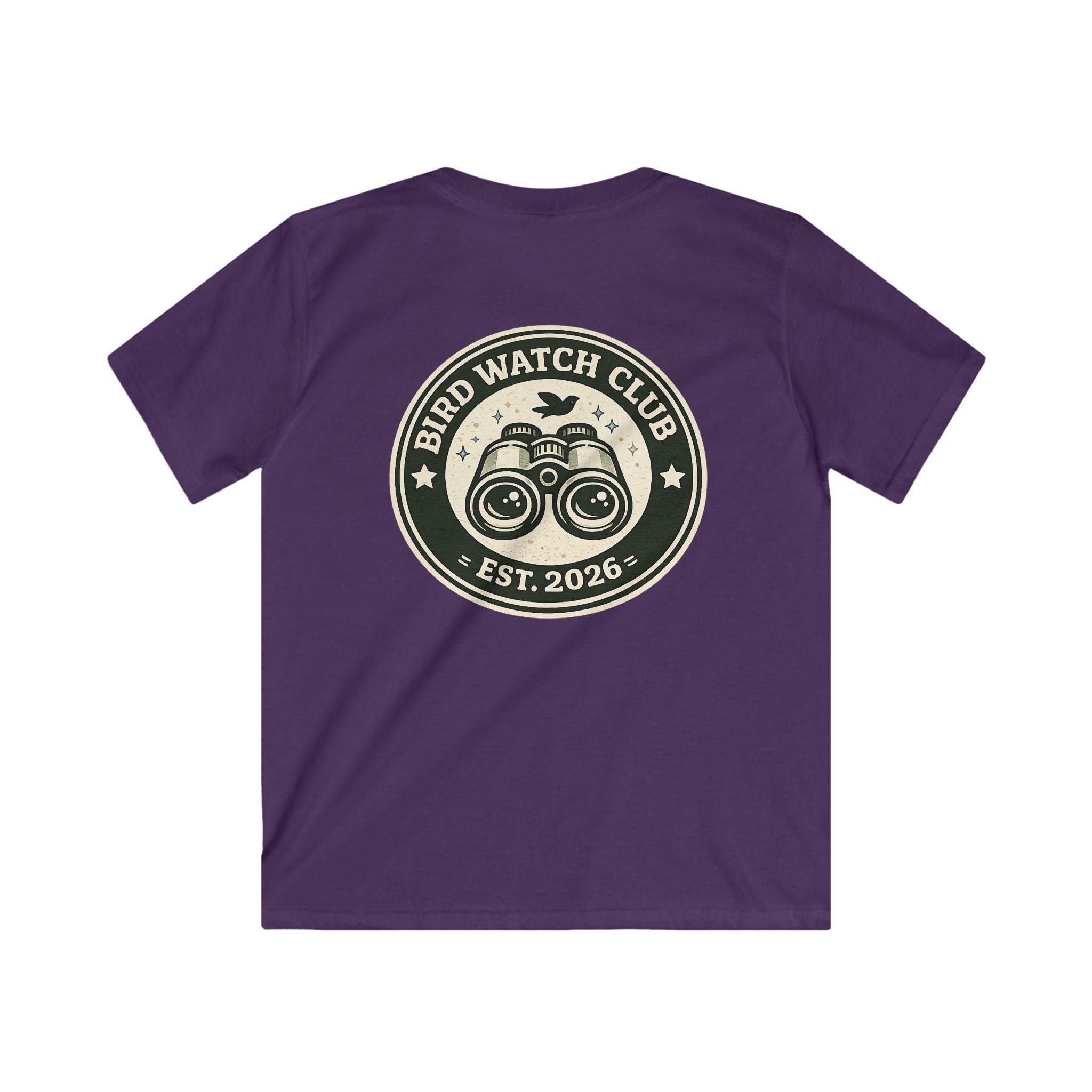 Kids Tee "Bird Watch Club" Boys & Girls Graphic T-Shirt (Est. 2026)