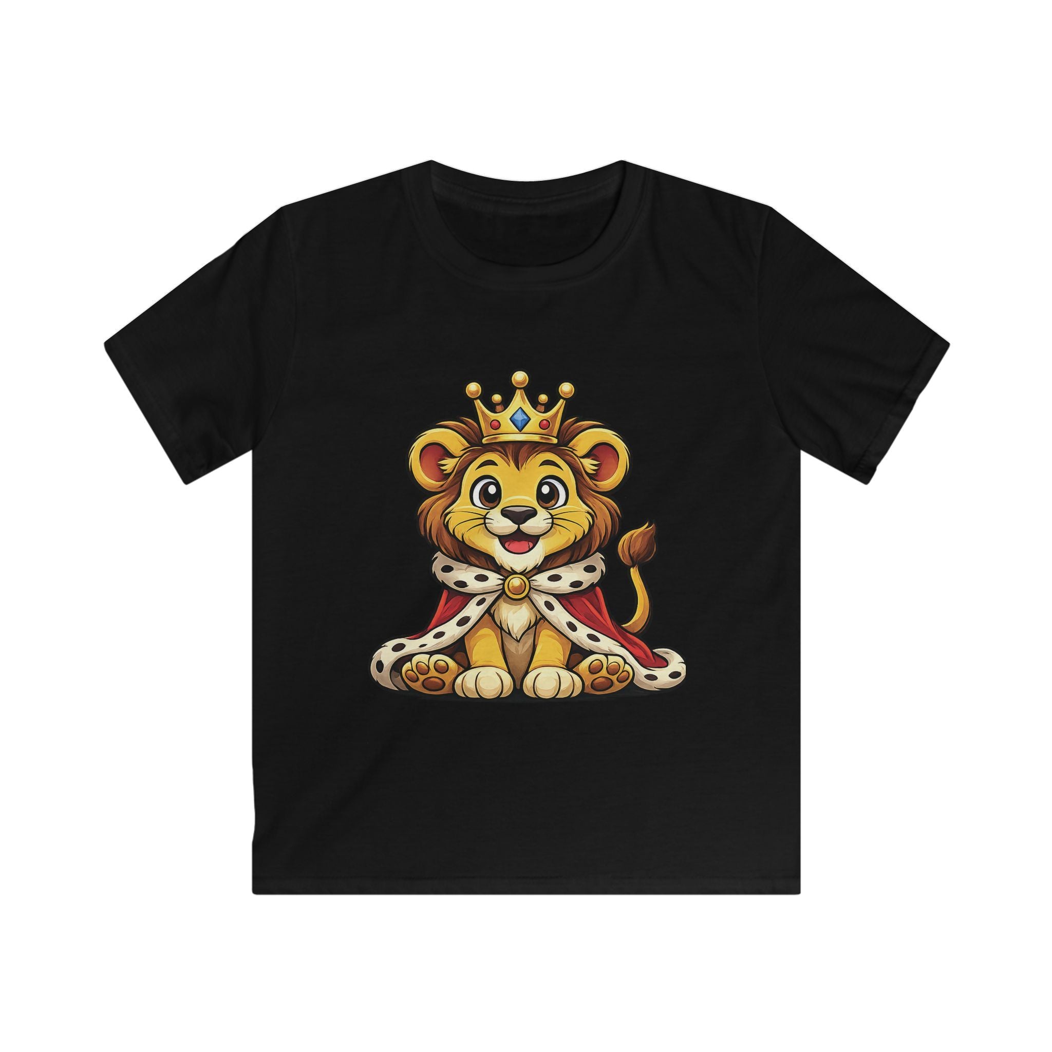 Cute Royal Lion Graphic Shirt for Kids