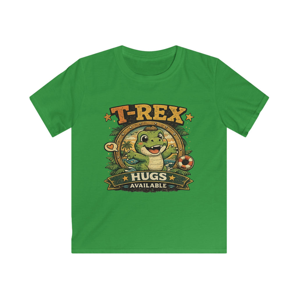 Kids T-Shirt - T-Rex Hugs Available Cute Dinosaur Tee for Boys & Girls