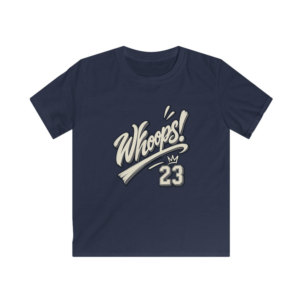 Whoops! Kids Sports Tee Vintage Baseball Bat Design (Number 23)