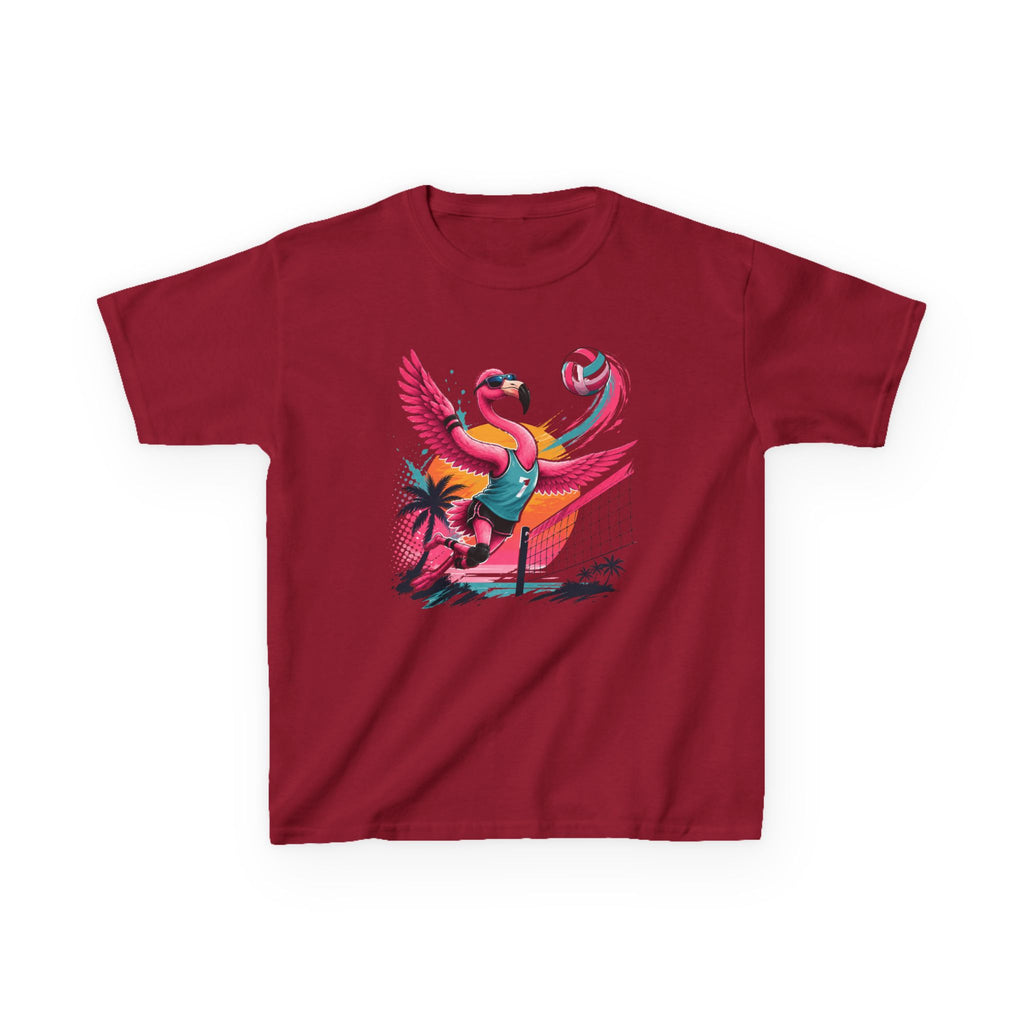 Volleyball Flamingo T-Shirt | Beach Volleyball Flamingo Graphic | Funny Summer Sports Tee | Volleyball Player Gift | Tropical Athlete Shirt