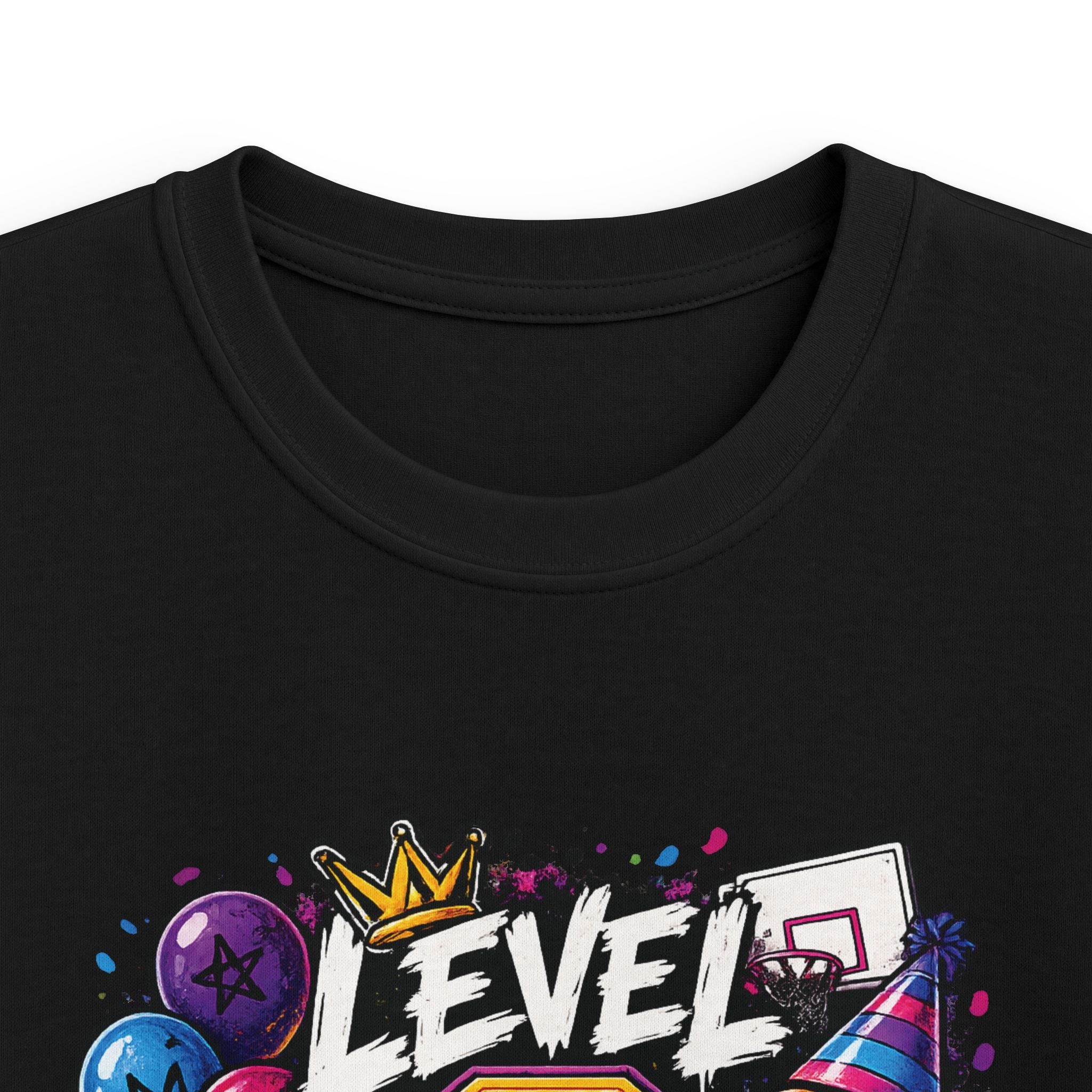 Kids "Level 9 Unlocked" Birthday T‑Shirt Basketball & Party Gamer Tee