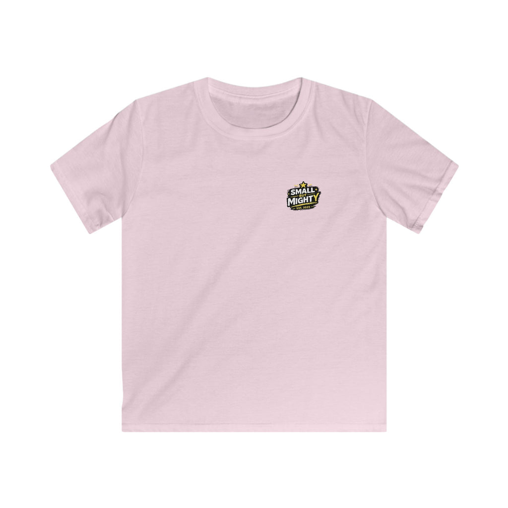 Girls & Boys T-Shirt “Small but Mighty” Graphic Tee Fun Empowering Youth Shirt (Est. 2025)
