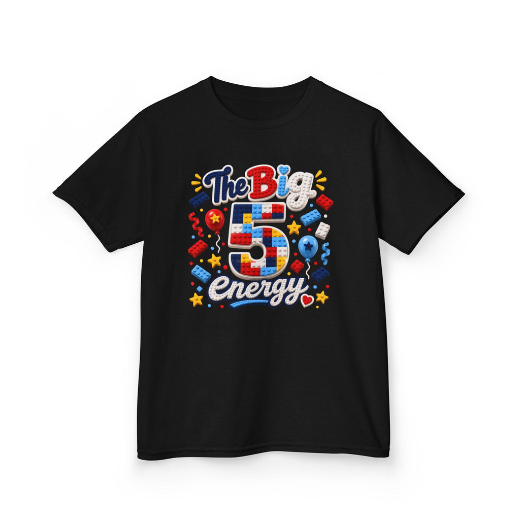 "The Big 5" Graphic kids Birthday T-Shirt Design