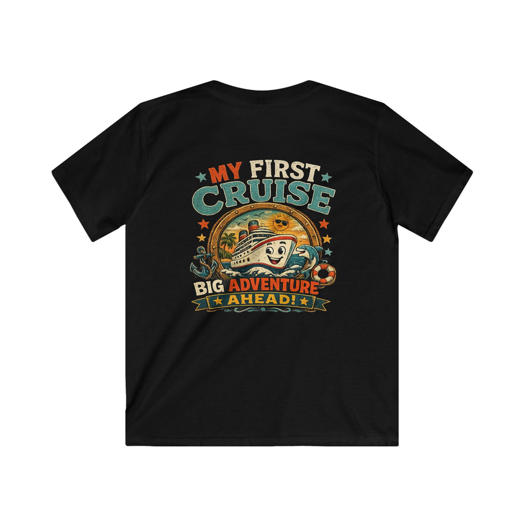 Kids Tee "My First Cruise: Big Adventure Ahead" Vacation Shirt