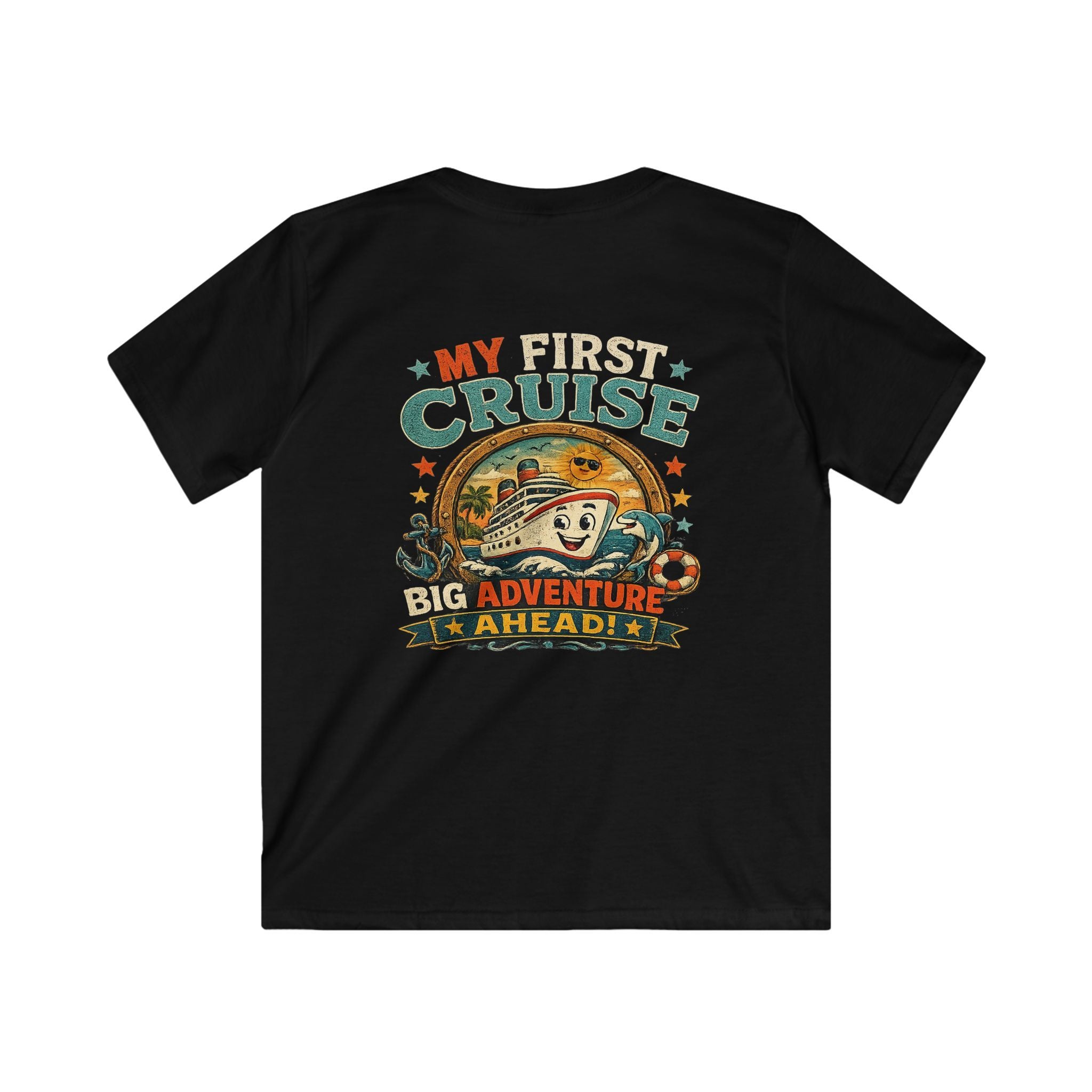 Kids Tee "My First Cruise: Big Adventure Ahead" Vacation Shirt