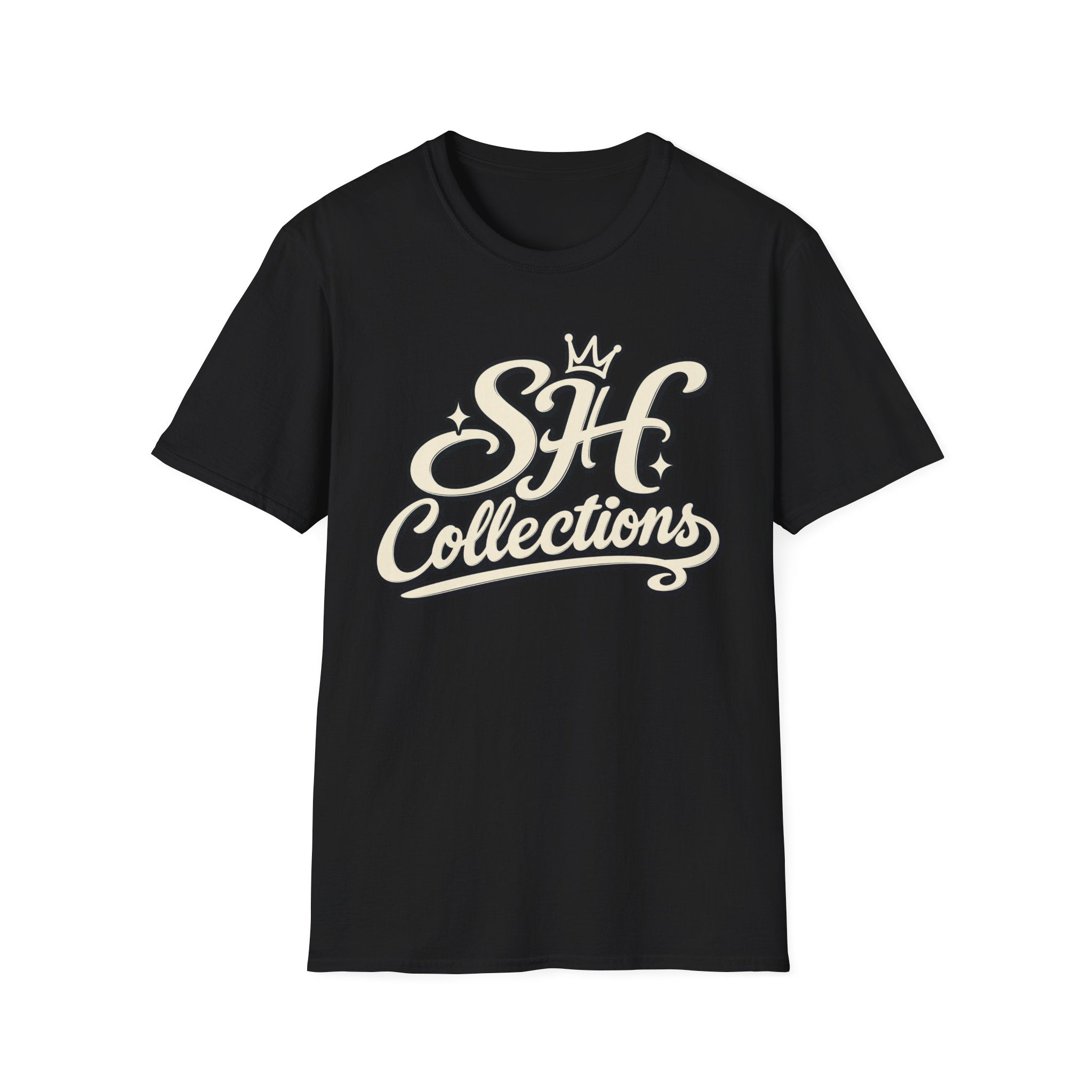 SH Collections Graphic Adult Tee Retro Script Logo T-Shirt