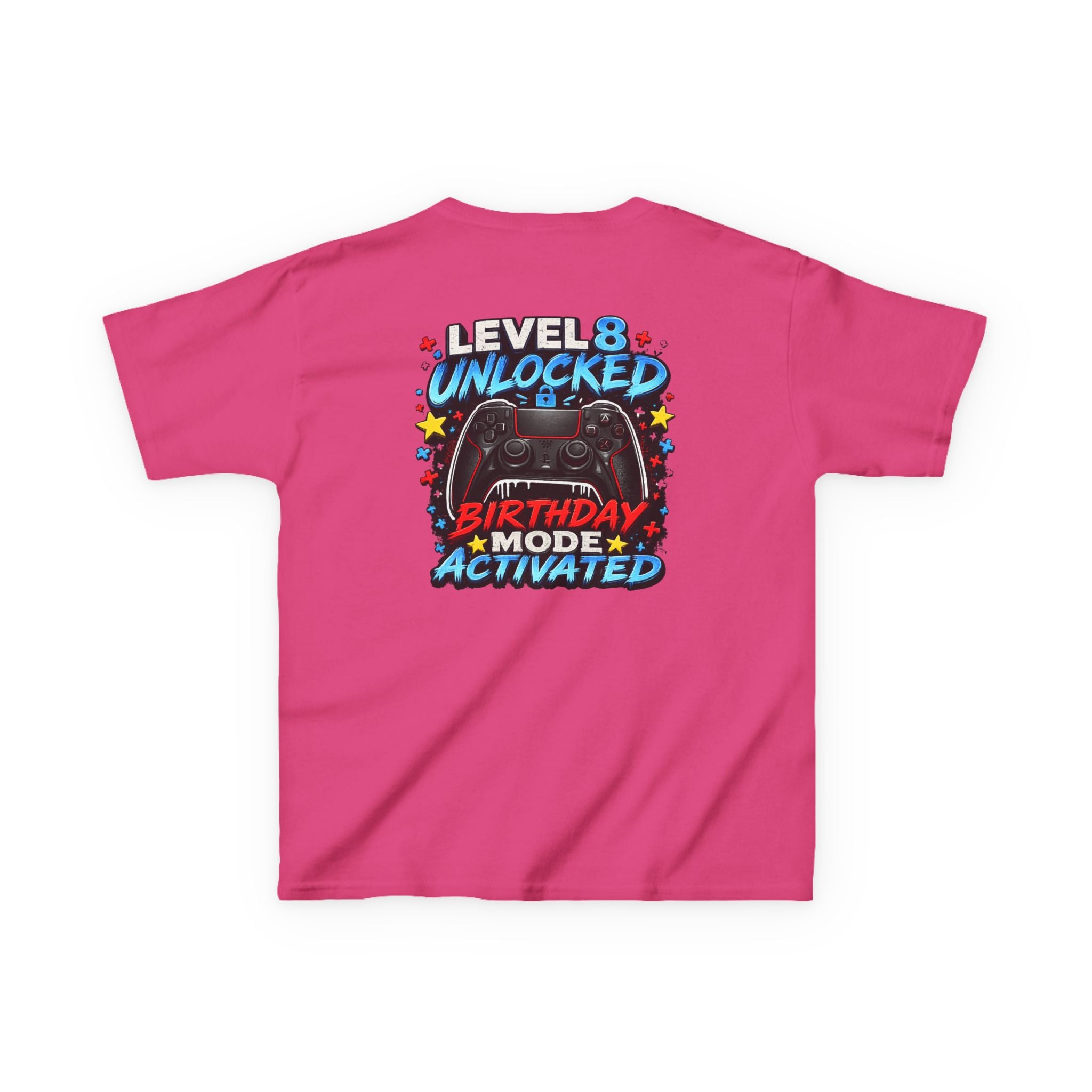 Level 8 Unlocked Birthday Mode Graphic kids Birthday T-Shirt Design