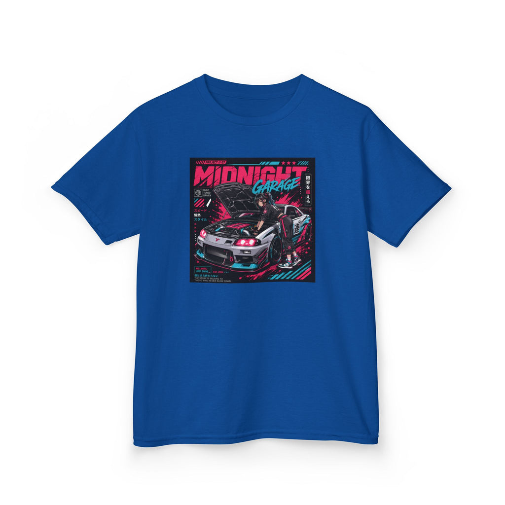 Boys Tee "Midnight Garage Retro Racing" Graphic
