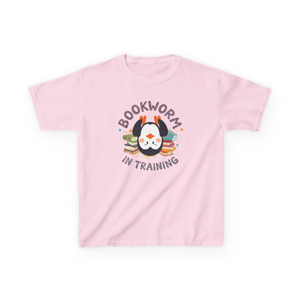 Kids T-Shirt — "Bookworm in training"