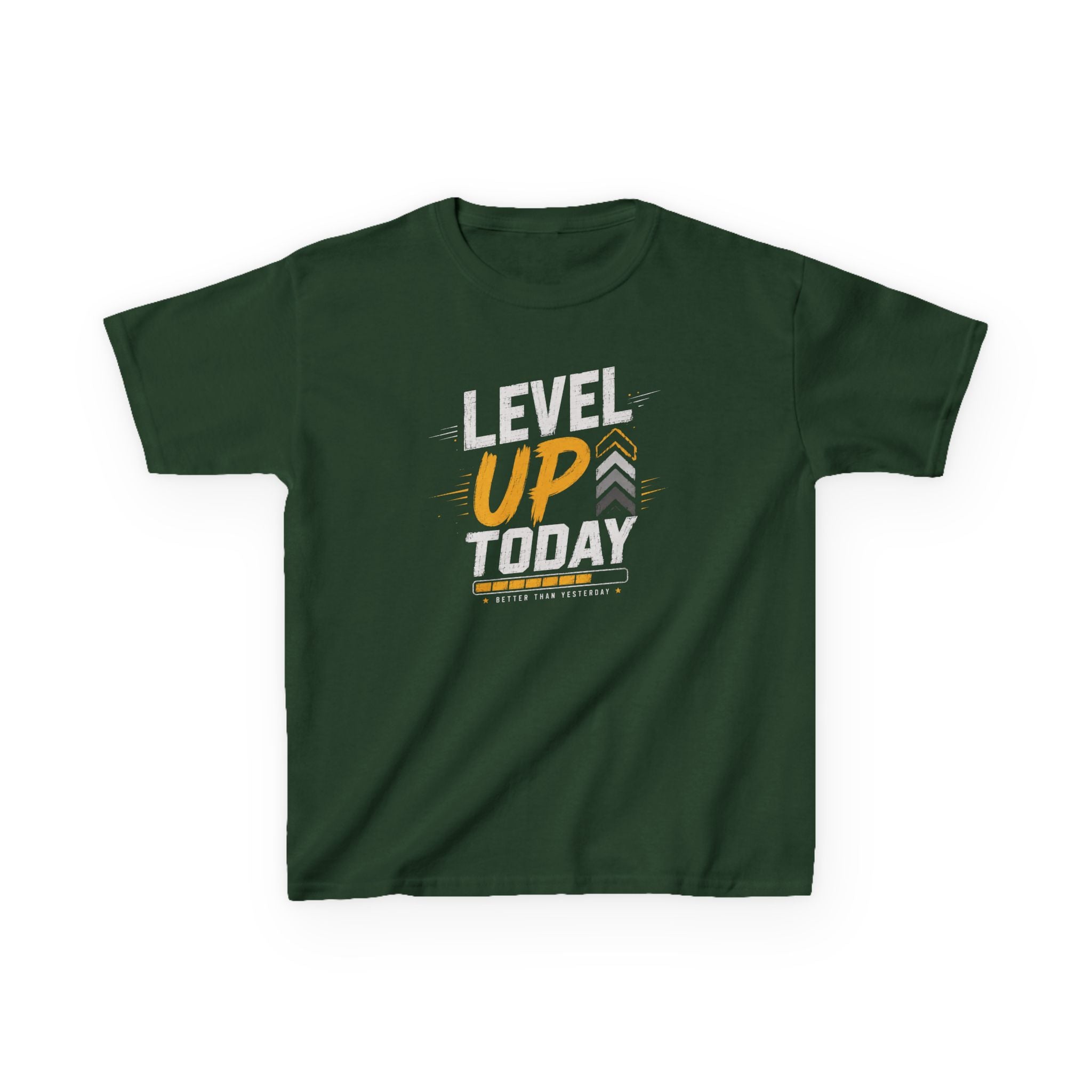 Kids "Level Up Today" Boys and Girls Graphic Tee Birthday Gamer Shirt