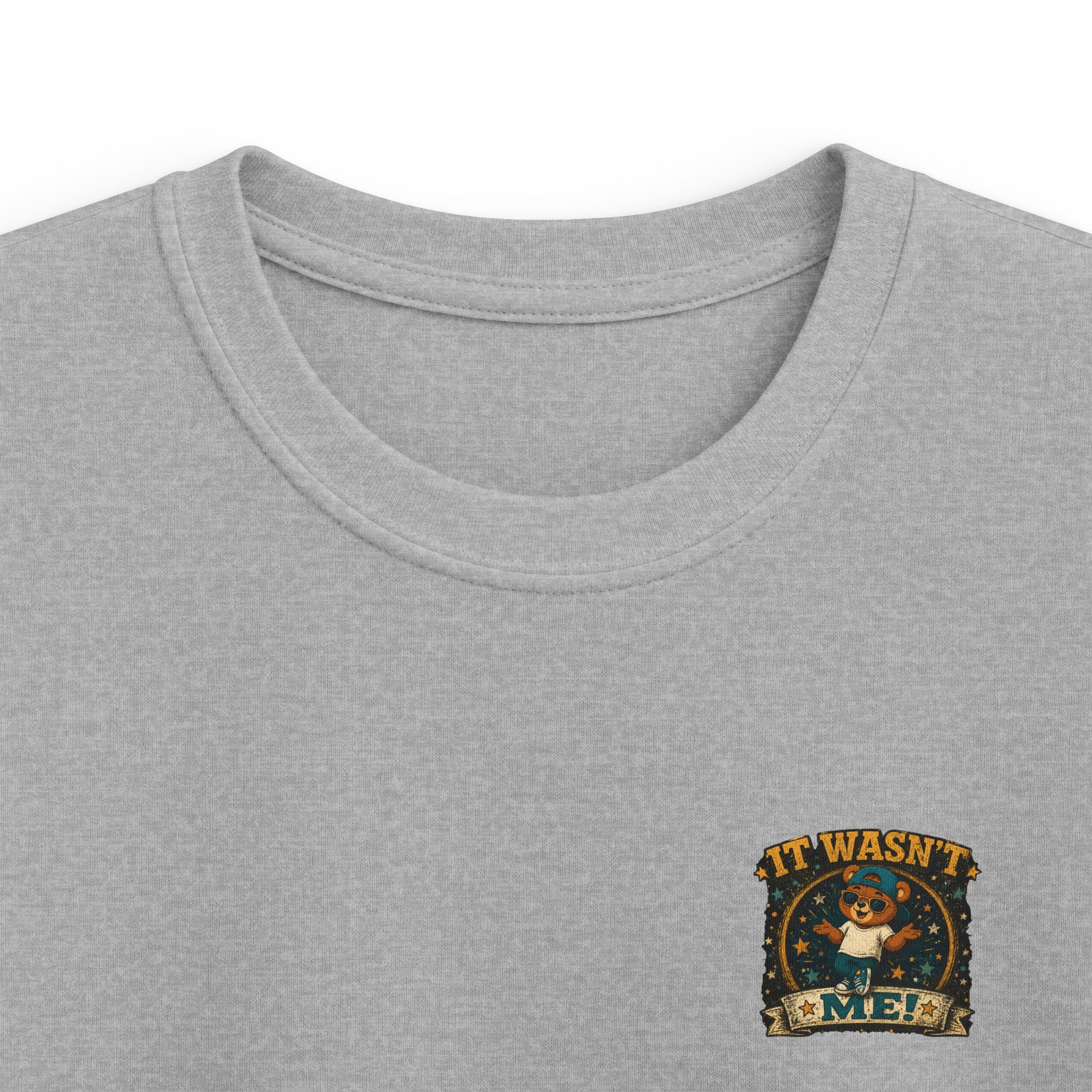Kids Tee  'It Wasn't Me!' Dancing Bear Graphic Shirt | Funny Kids Gift