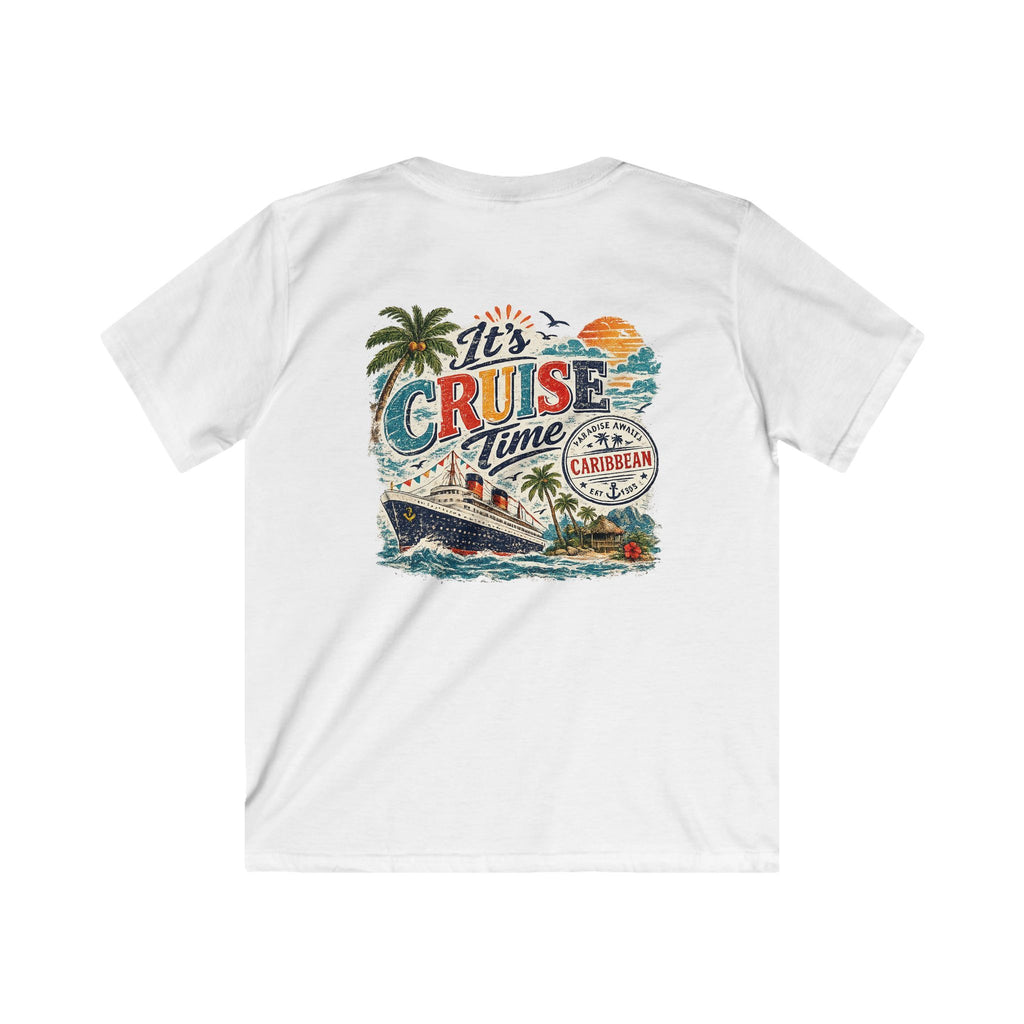 Kids Cruise T‑Shirt  "It’s Cruise Time" Tropical Vacation Tee