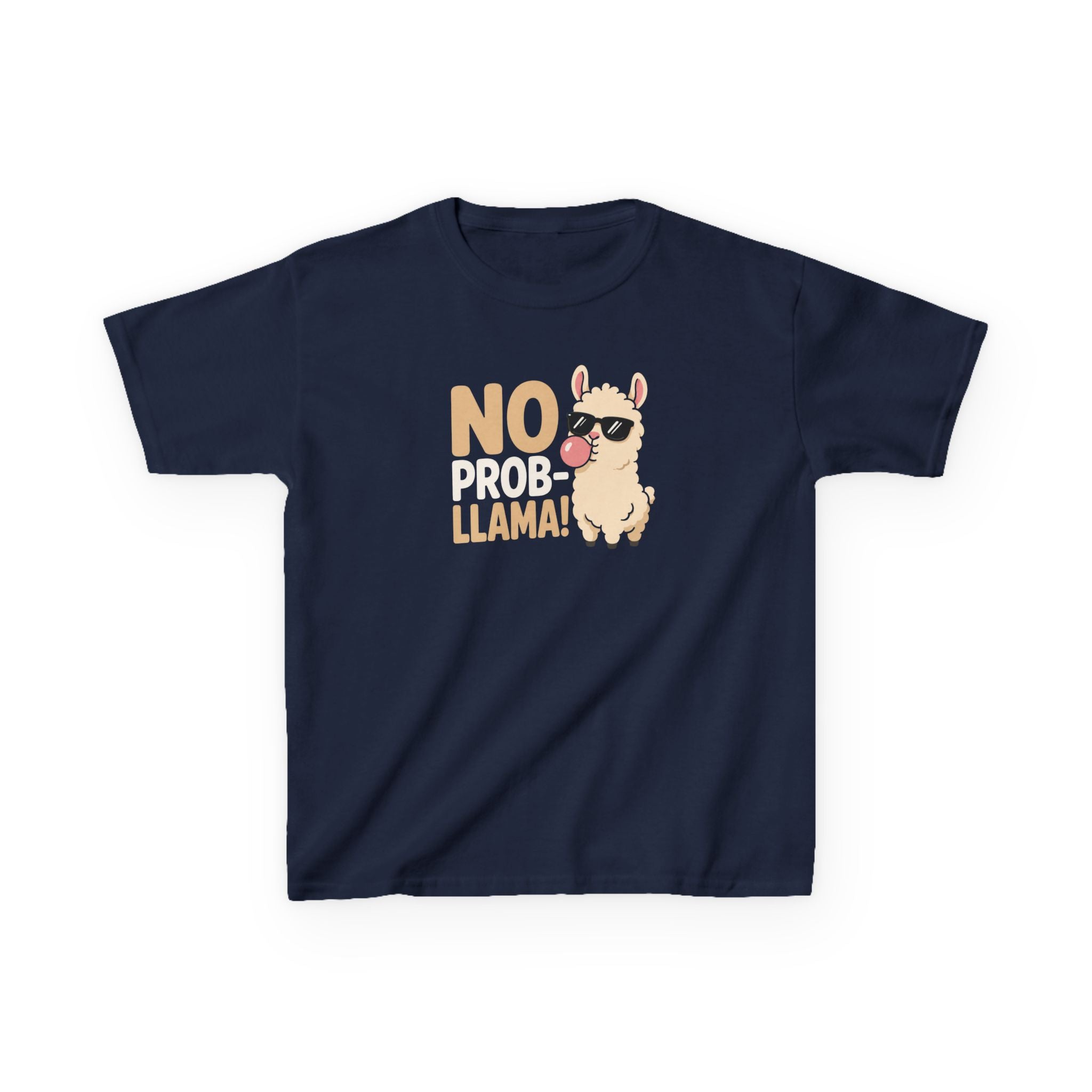 Kids Funny T-Shirt — "No Prob-llama!" 🦙".
