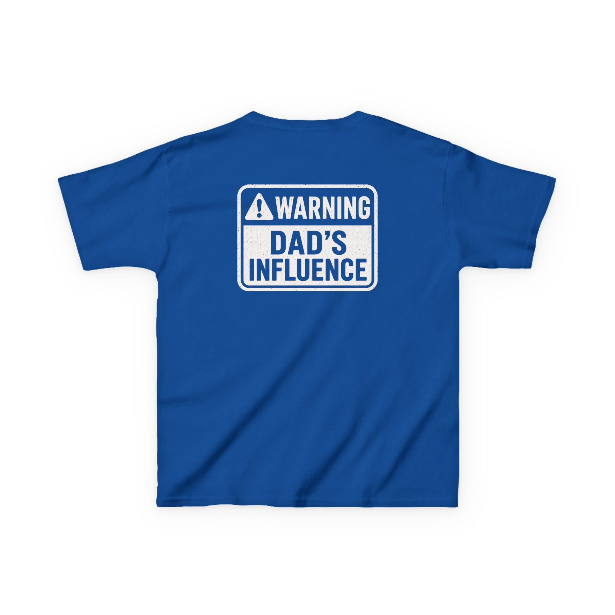 Warning "Dad Influence" Humor Graphic T-Shirt Design