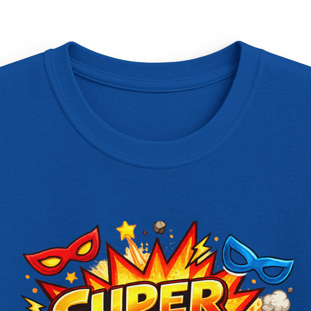 "Super 5 Five" Kids T-Shirt Colorful Superhero Birthday Tee