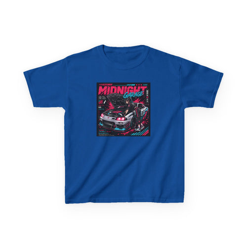 Boys Tee "Midnight Garage Retro Racing" Graphic