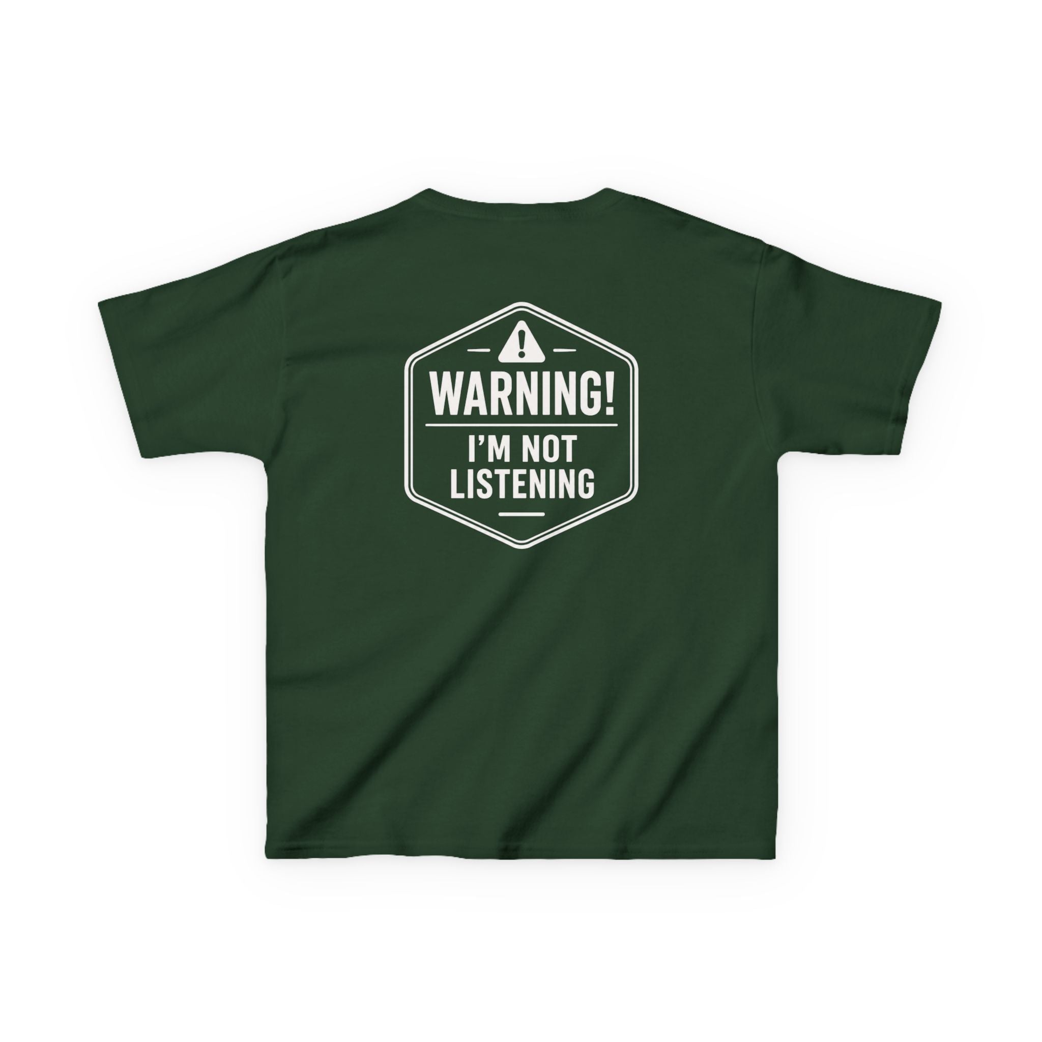 Warning: I'm Not Listening | Funny Kids Graphic T-Shirt