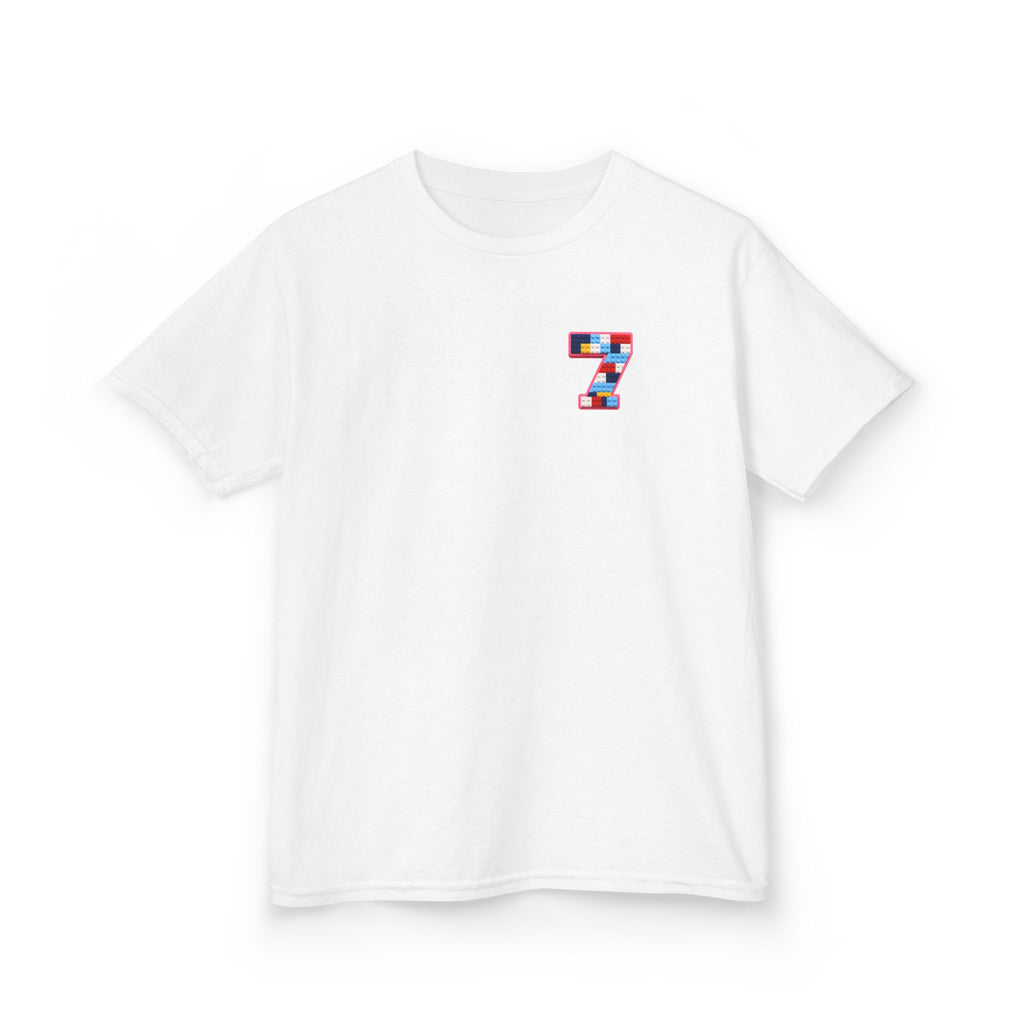 "The Big Energy 7" Graphic kids Birthday T-Shirt Design