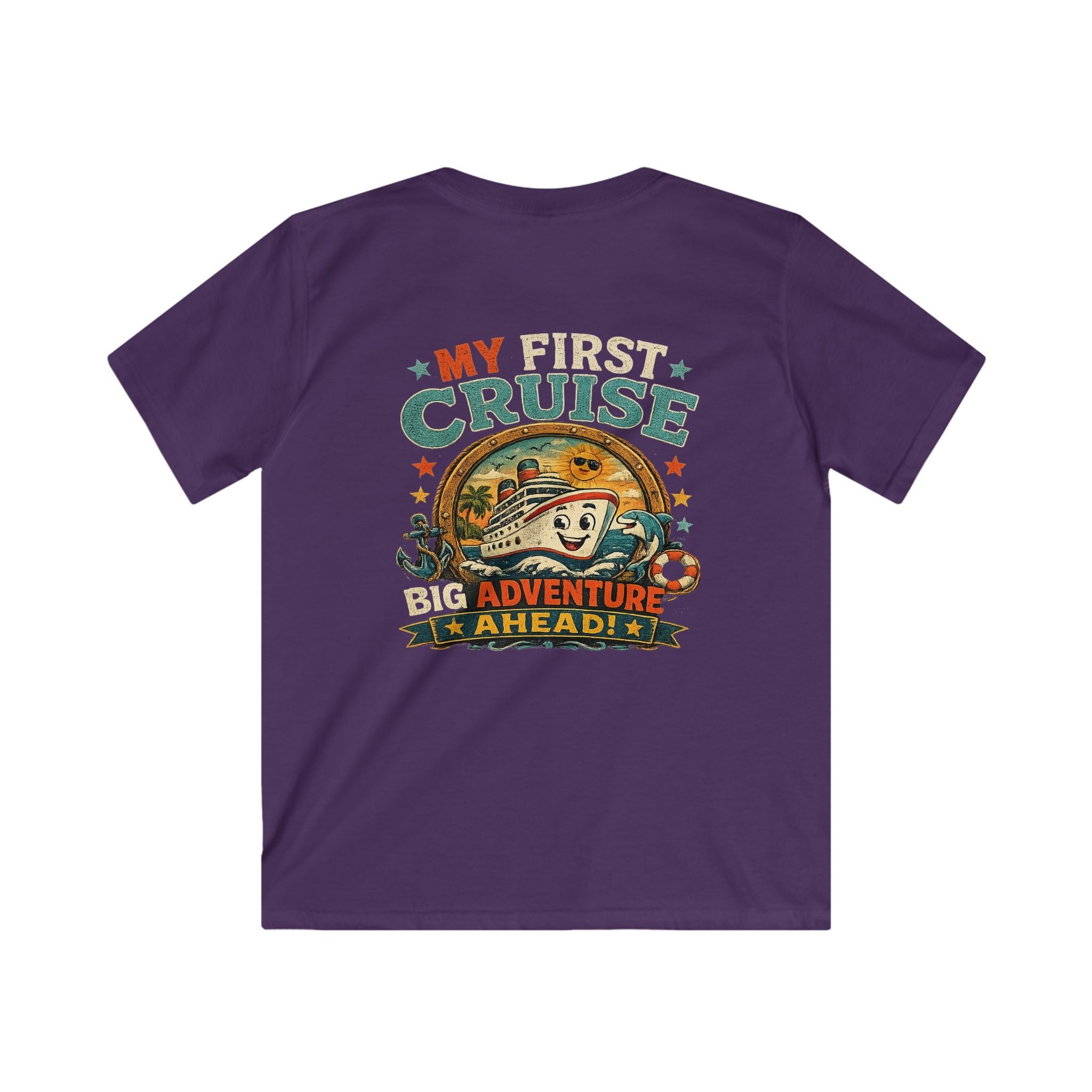 Kids Tee "My First Cruise: Big Adventure Ahead" Vacation Shirt