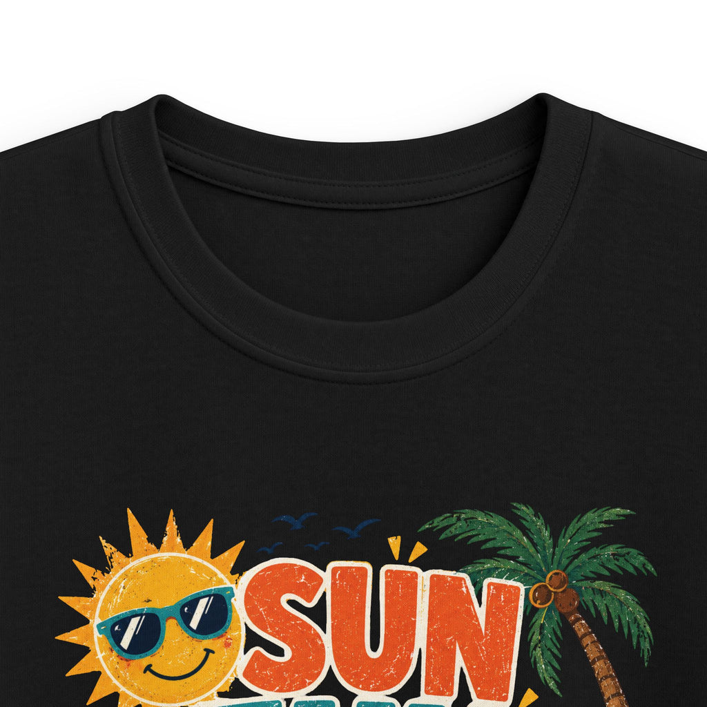 Kids Tee - "Sun Fun Done? Nope!" Tropical Beach Summer Vacation Shirt