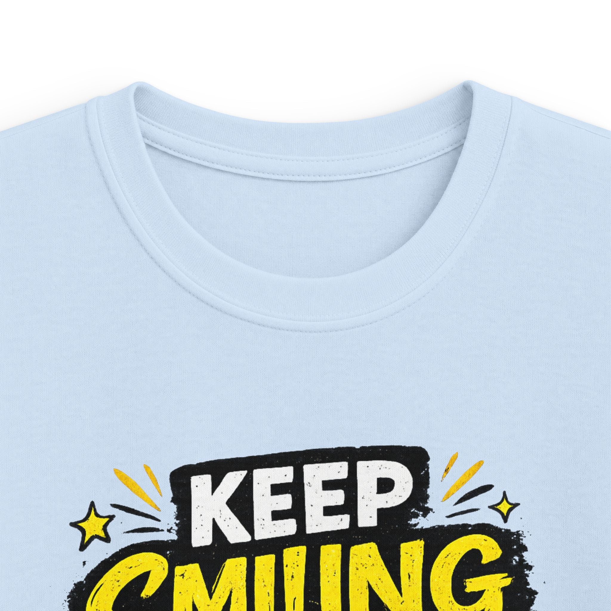 Boys And Girls T-Shirt "Keep Smiling It Looks Good On You" Positive Graphic Tee