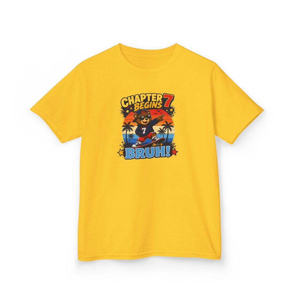 Chapter 7 Begins Graphic kids Birthday T-Shirt Design