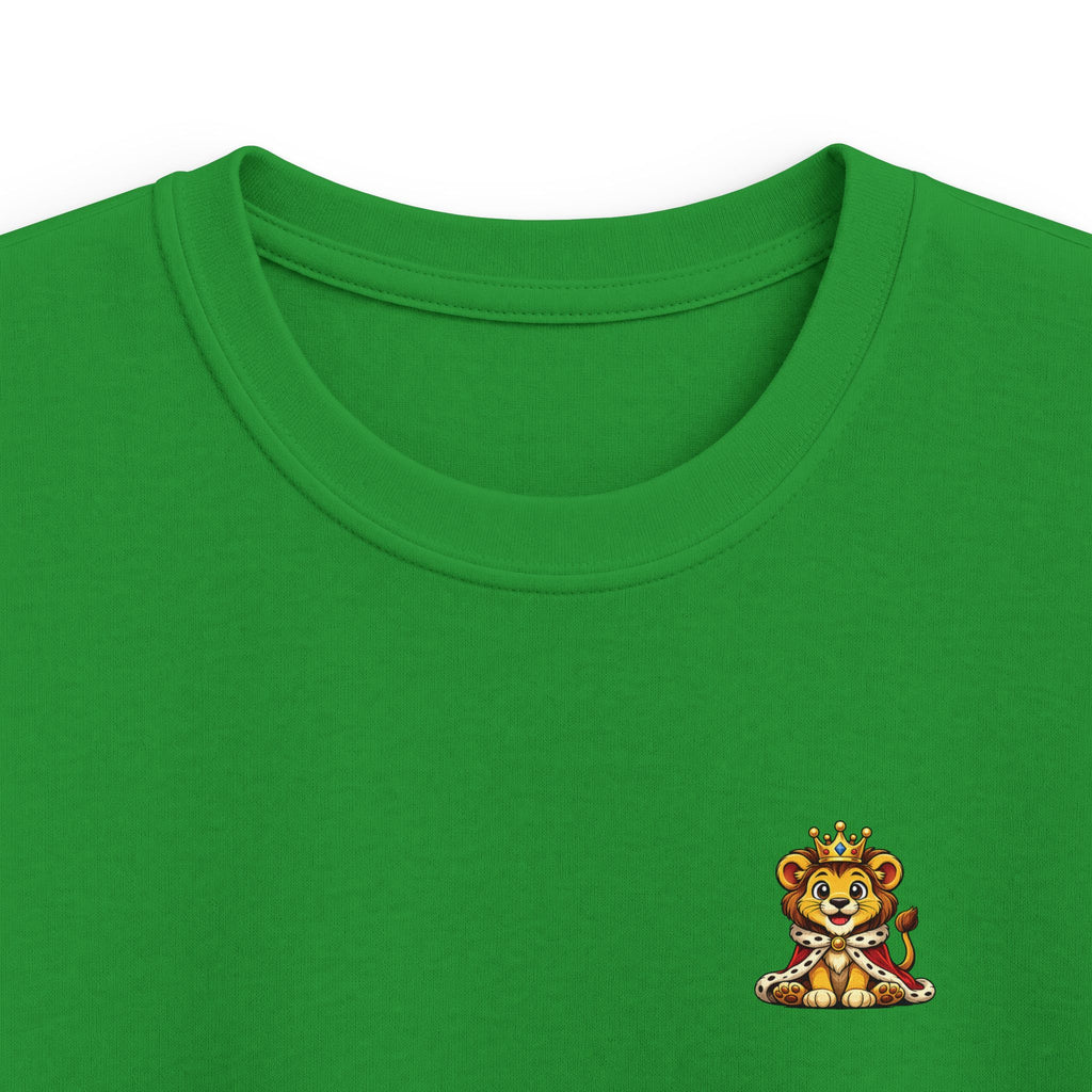 Kids Tee  "Little King in Town" Cute Lion Graphic Shirt for Boys