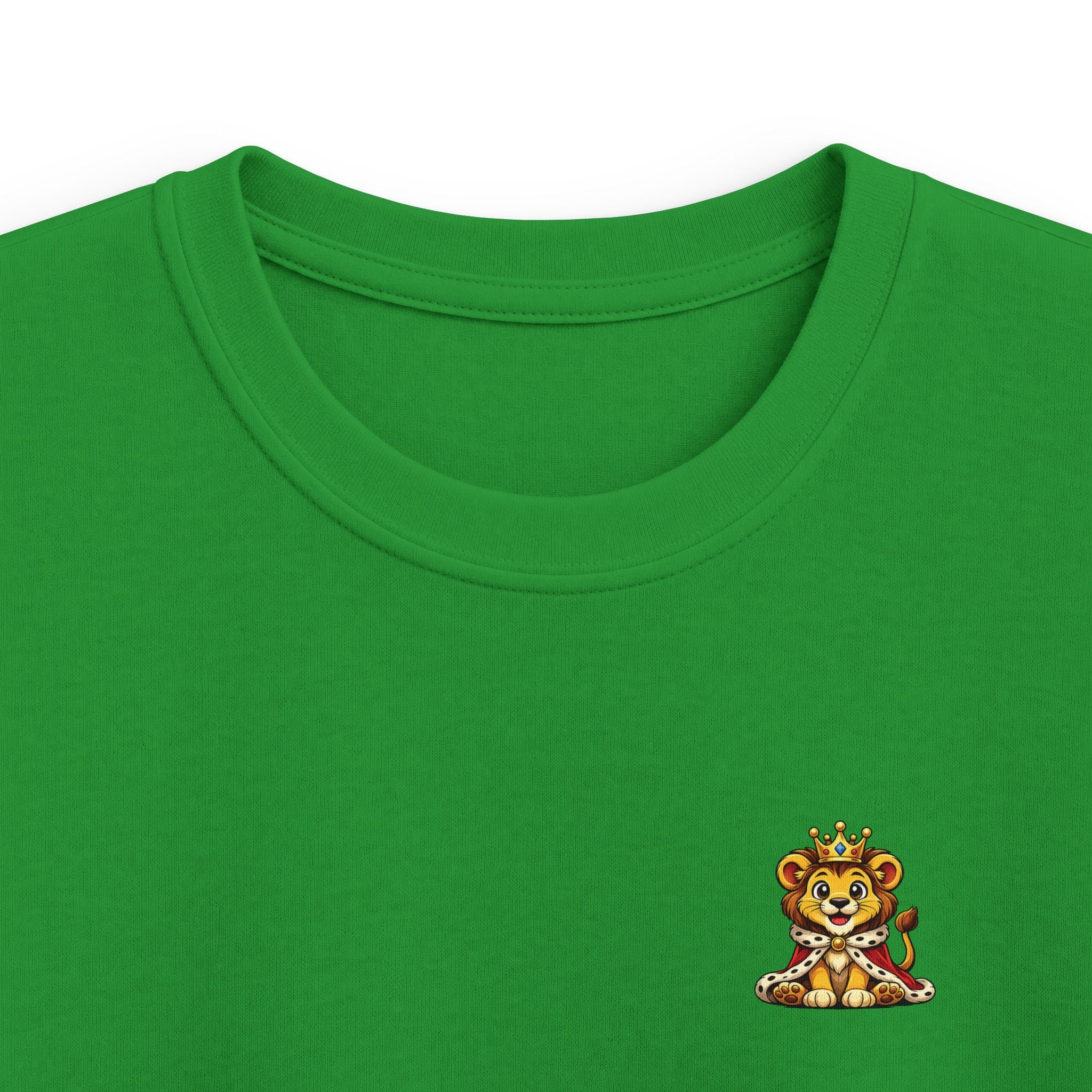 Kids Tee  "Little King in Town" Cute Lion Graphic Shirt for Boys