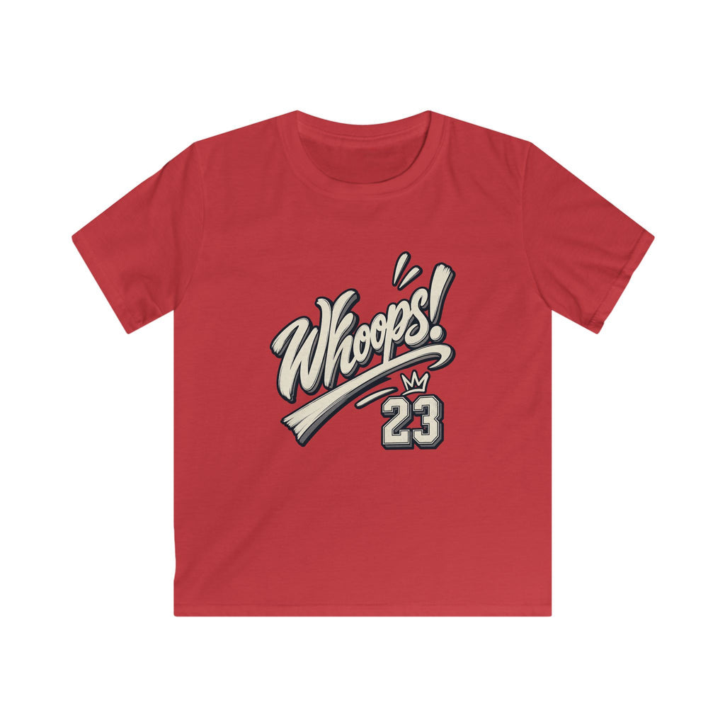Whoops! Kids Sports Tee Vintage Baseball Bat Design (Number 23)