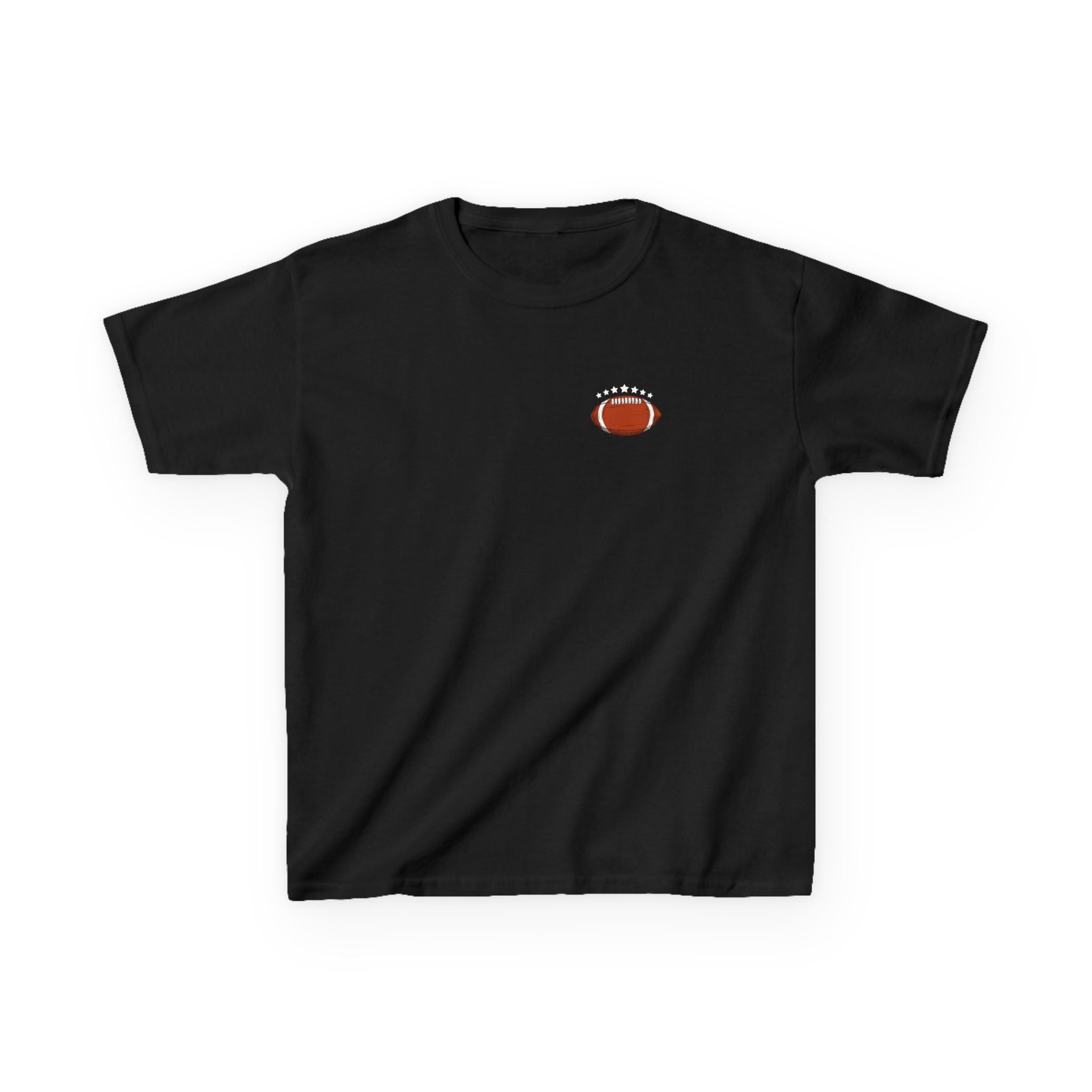Football Playtime – Just Kickin' It | Funny Football Cartoon Mascot sports Graphic Tee