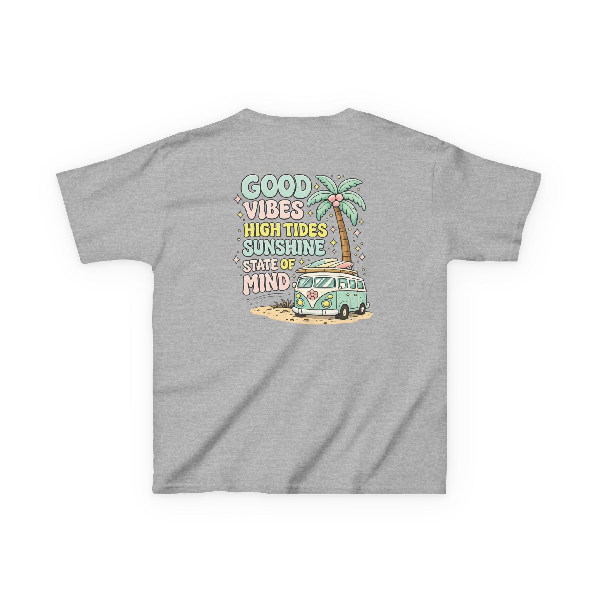 Kids T-Shirt — "Good Vibes-High Tides"