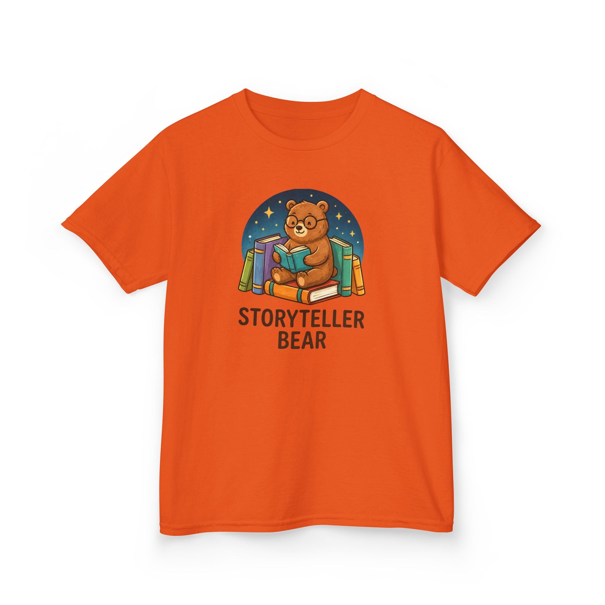 Kids T-Shirt — "Storyteller Bear" Cute Reading Bear Tee for Children