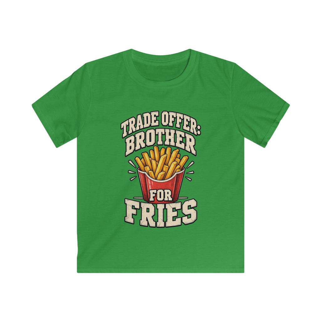 Kids 'Trade Offer: Brother for Fries' Funny Graphic Tee