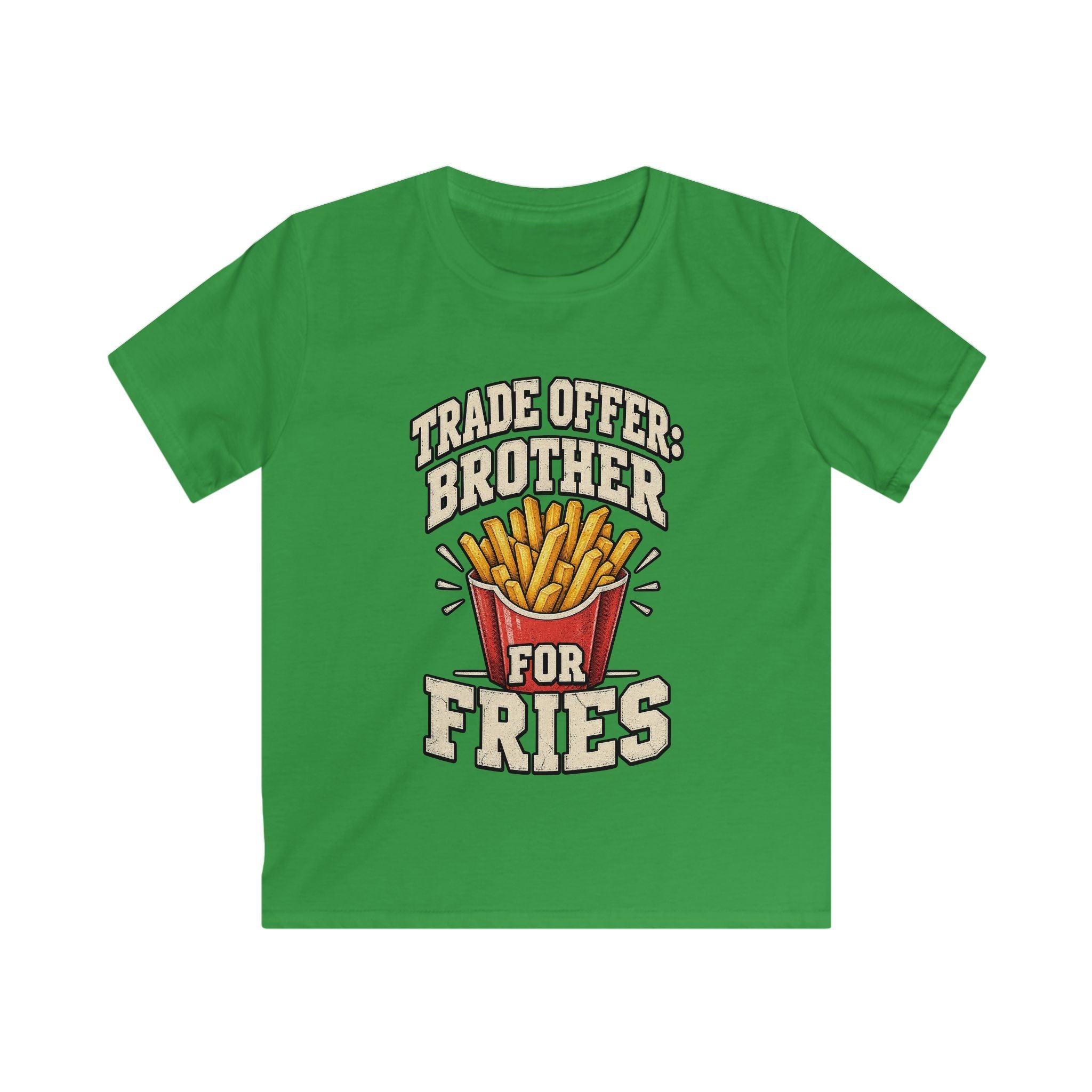 Kids 'Trade Offer: Brother for Fries' Funny Graphic Tee