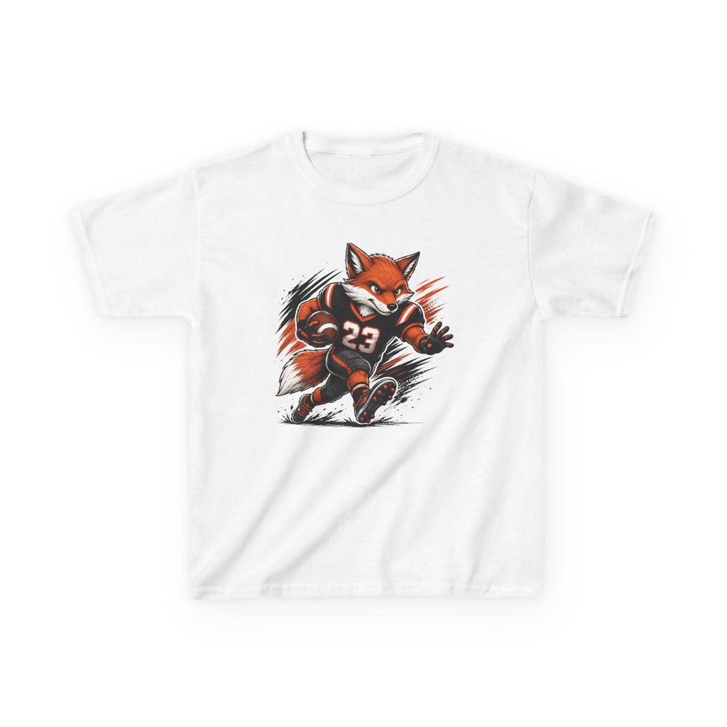 Football Fox T-Shirt | Cool Fox Football Player Graphic | Kids Football Tee | Youth Sports Animal Shirt | Football Lover Gift