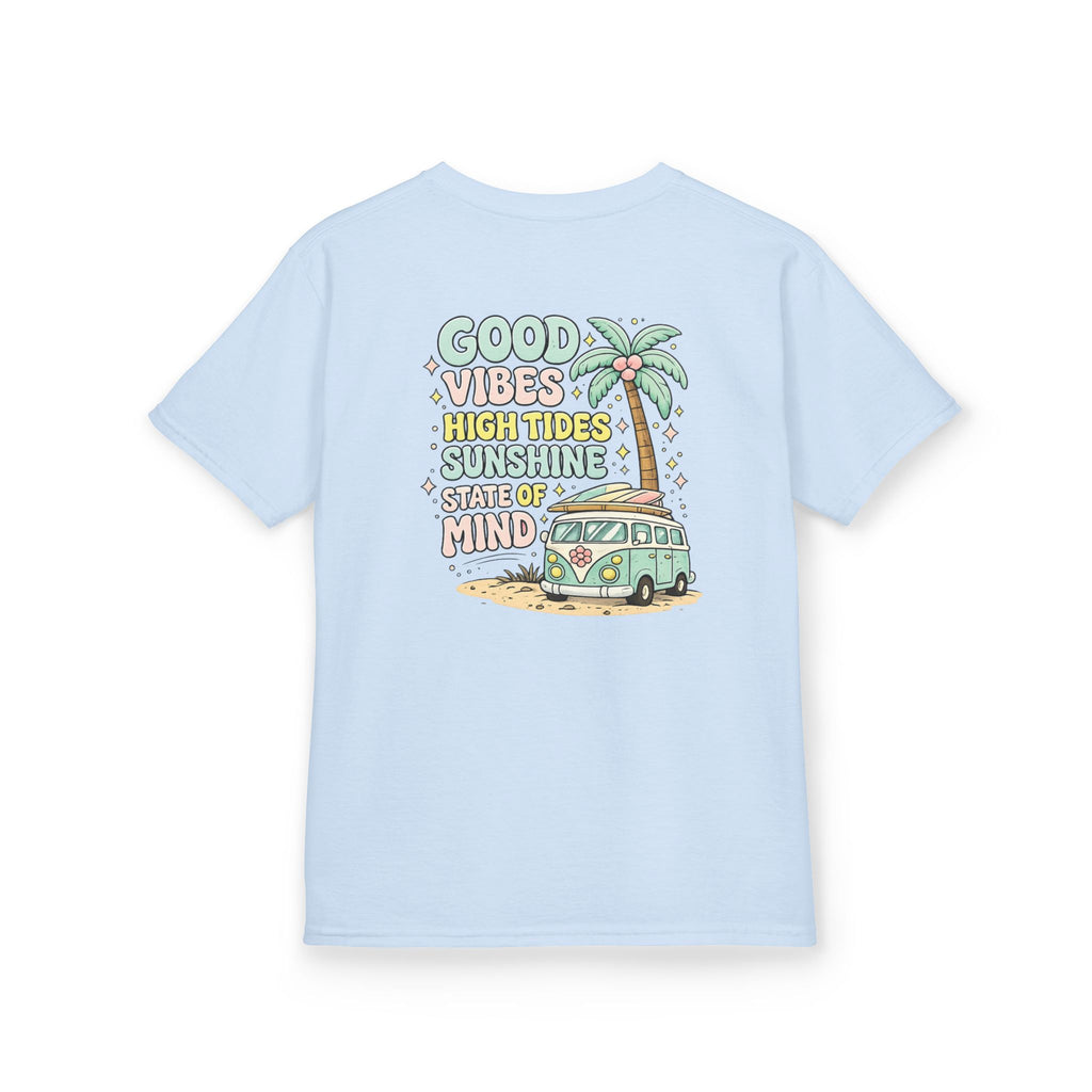 Kids T-Shirt — "Good Vibes-High Tides"